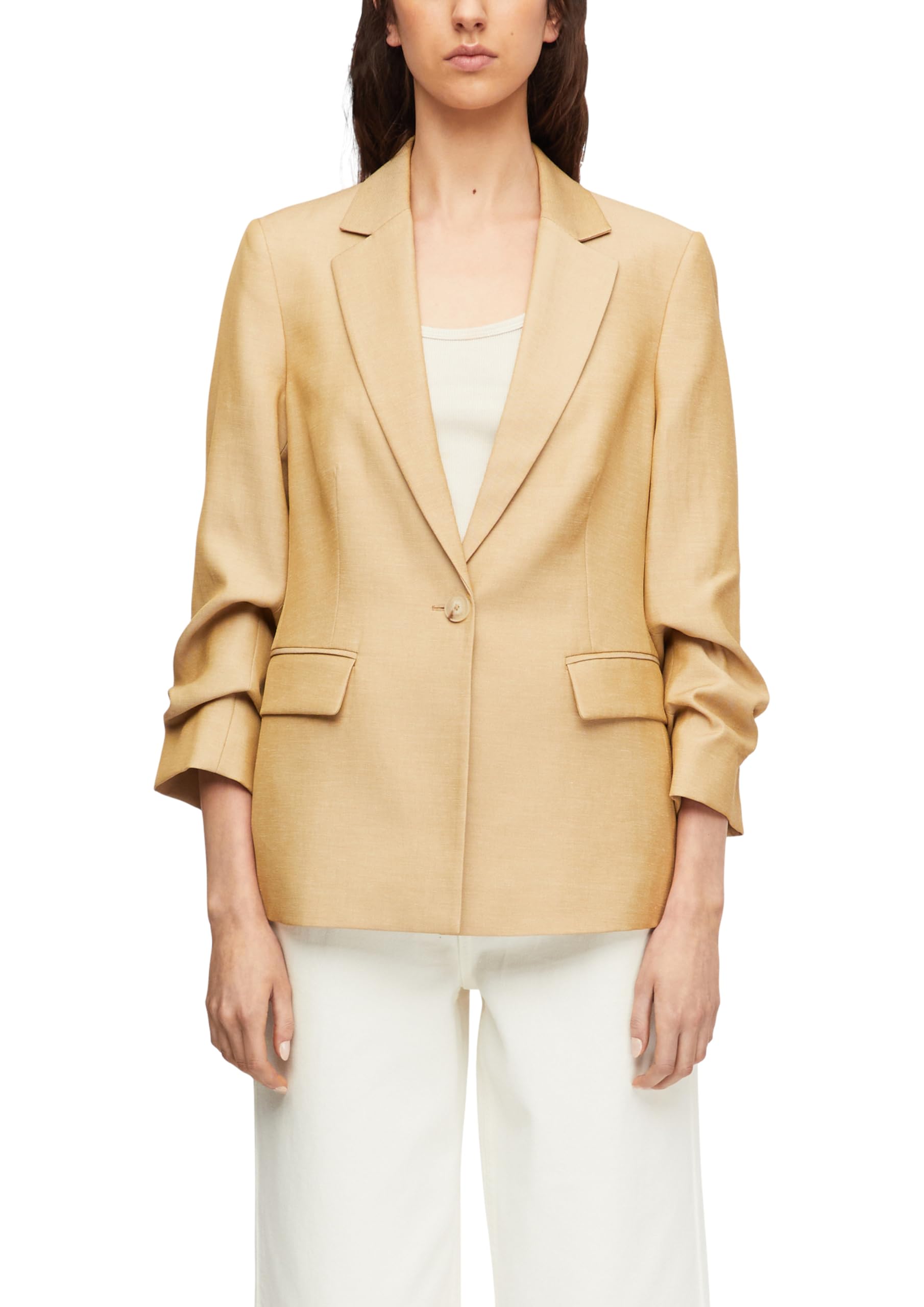 comma-blazers-blazer-regular-fit-reverskragen-3-4-rmel-gr-42-leinen image 1