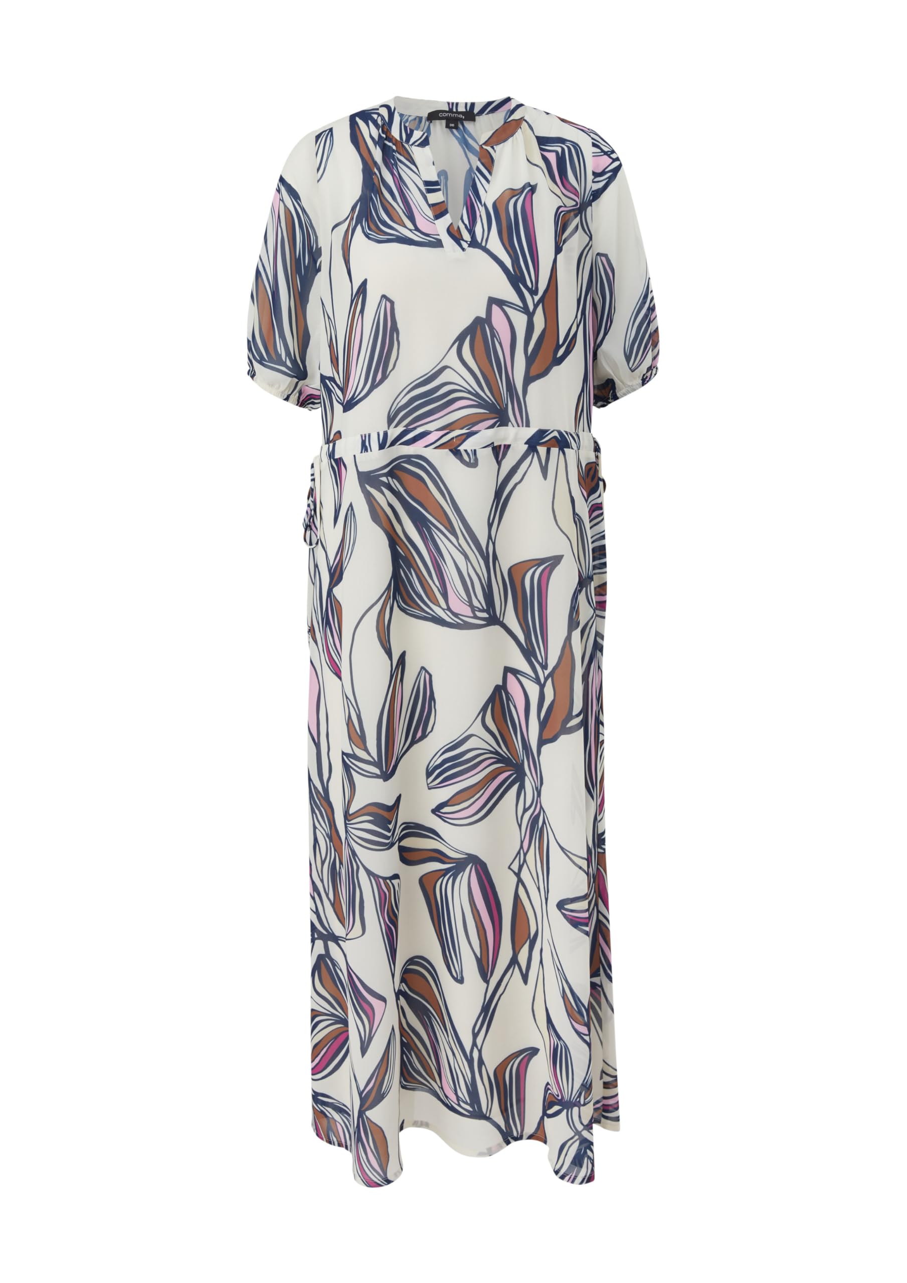 comma-kleid-kurz-damen-sommer-mit-kurzen-rmeln image 4