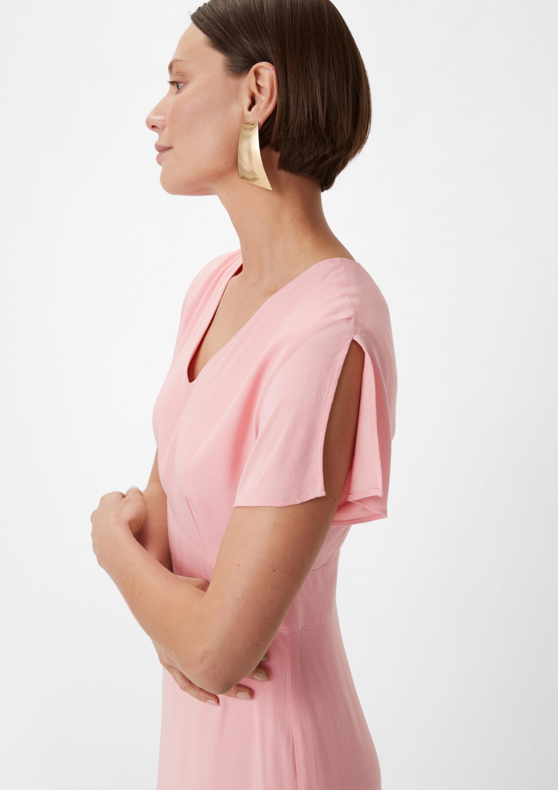 comma-midi-kleid-satin-damen-orange-rosa-gr-34-46 image 4