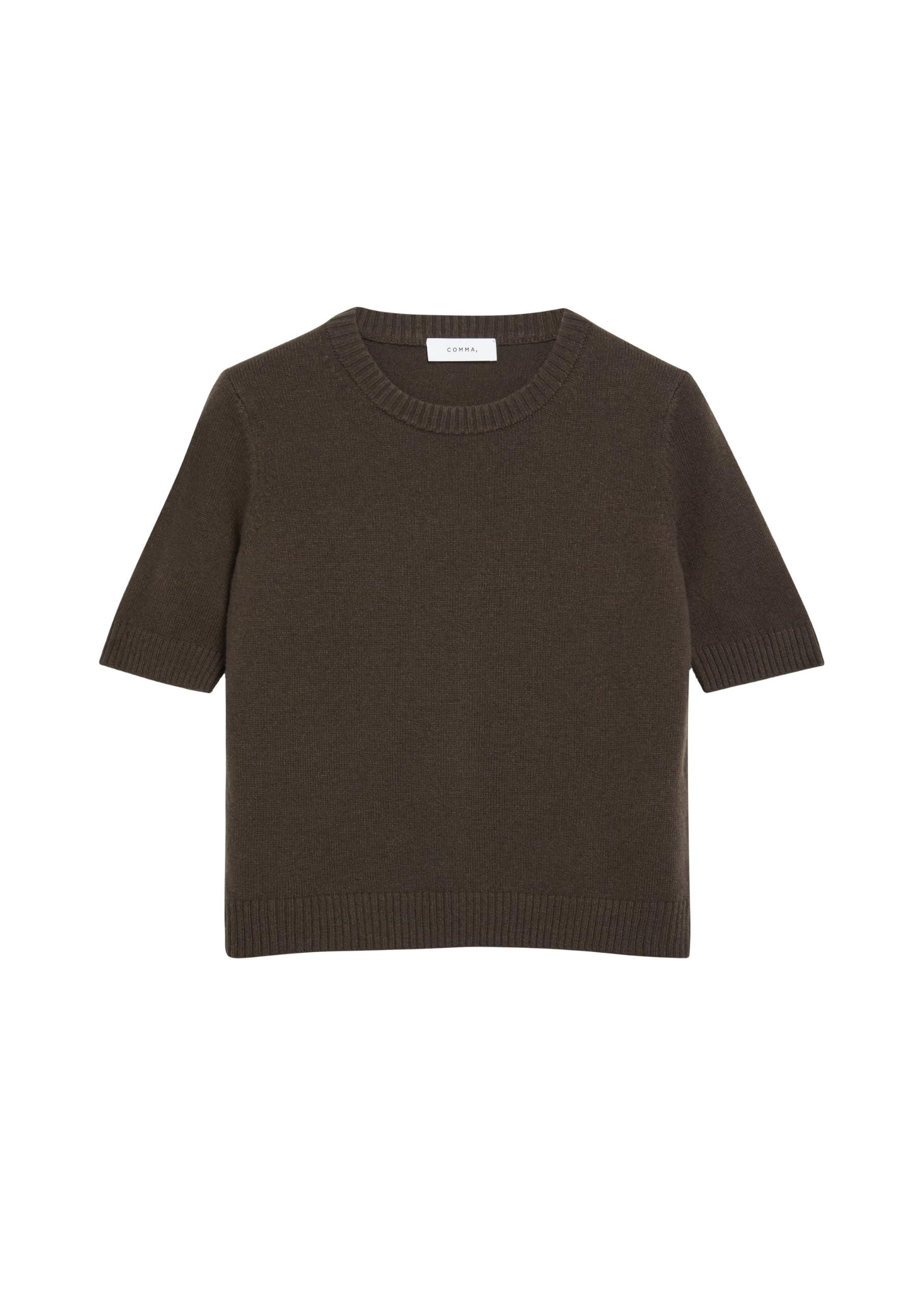 comma-knitwear-strickpullover-kurzarm-gr-34-dunkelbraun image 4