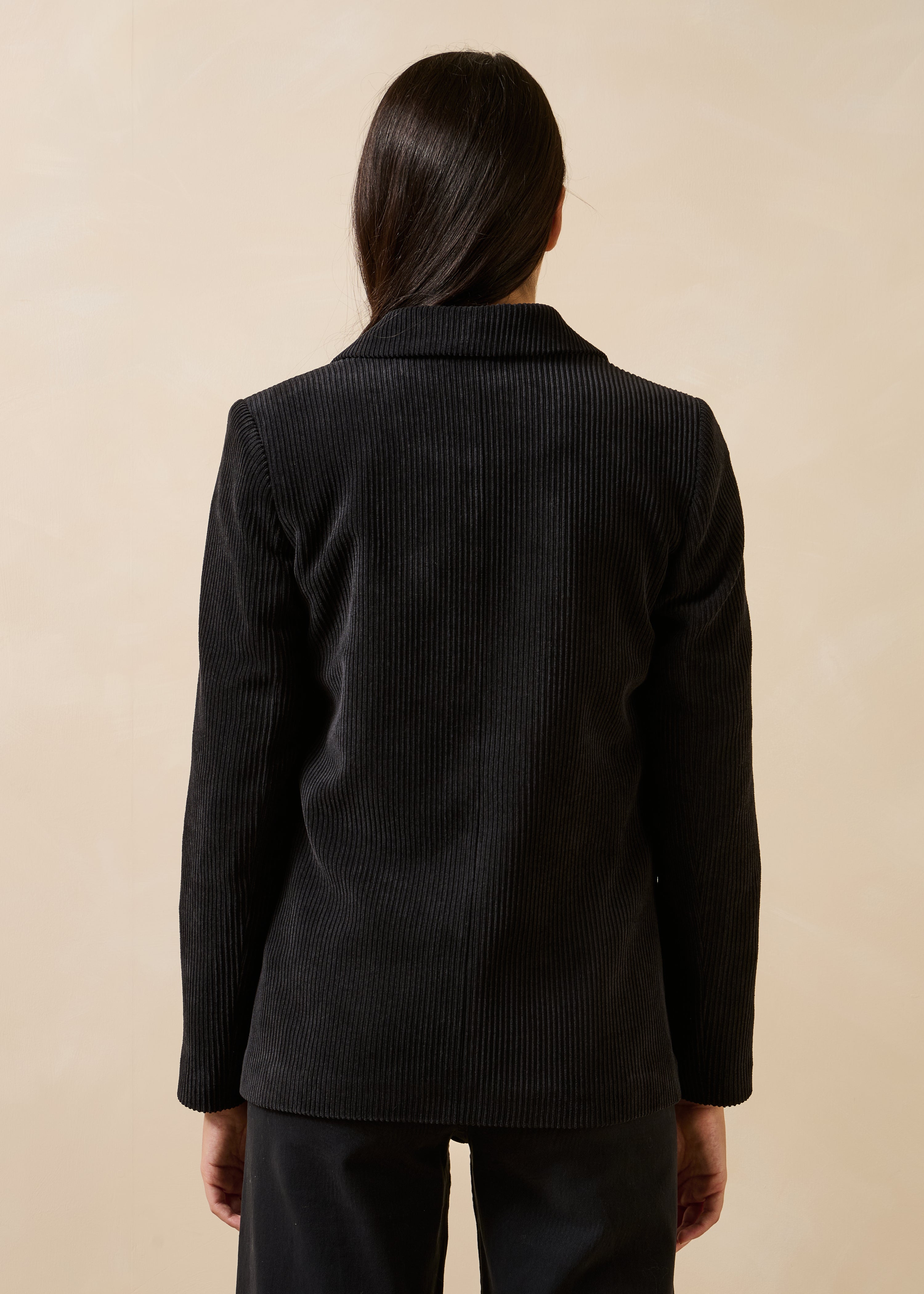 la-f-e-marabout-e-galina-blazer-schwarz-cord-ein-knopf image 3