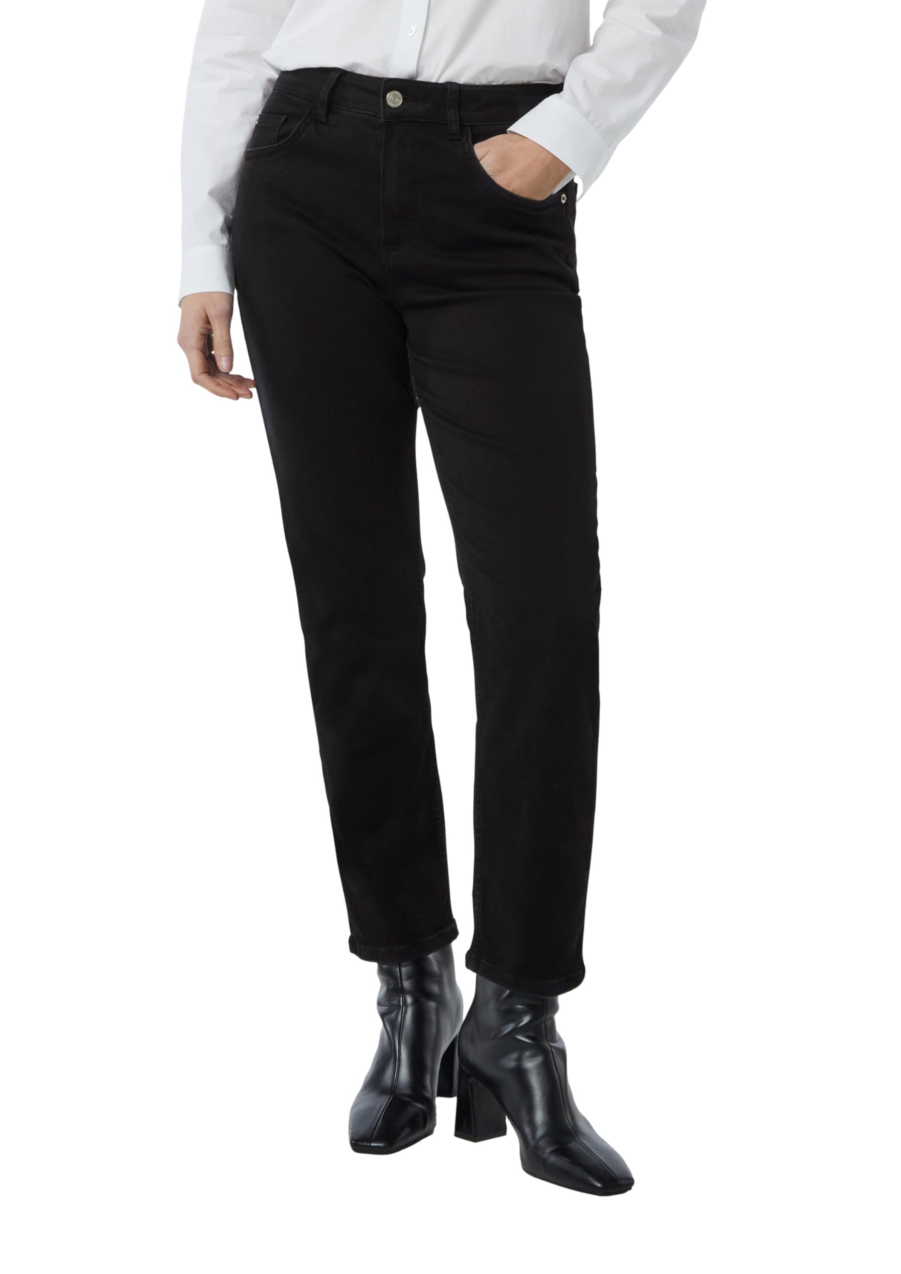 comma-ankle-jeans-flared-leg-schwarz image 1