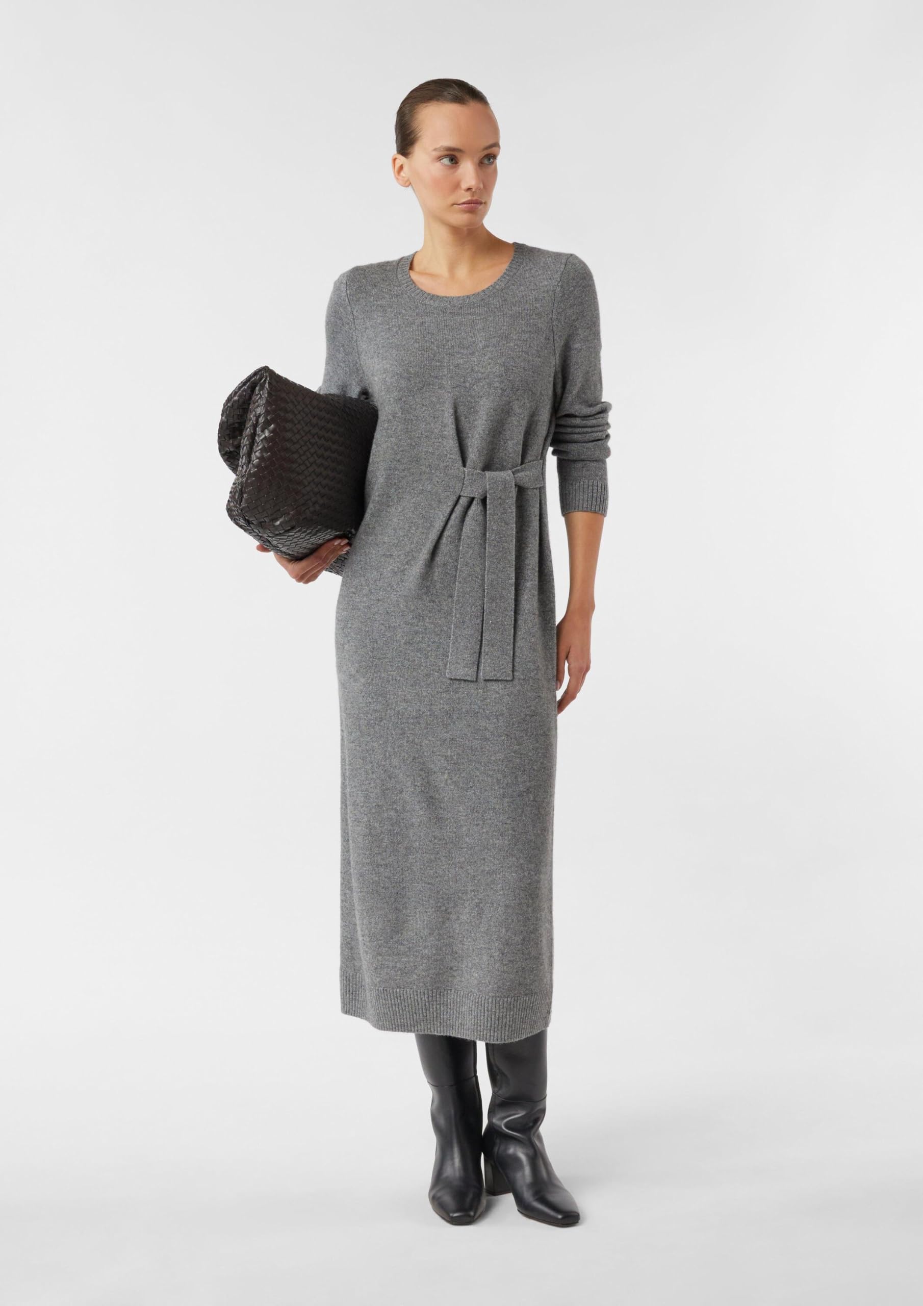comma-maxi-strickkleid-wollmix-gr-e-44-mit-bindedetail image 7