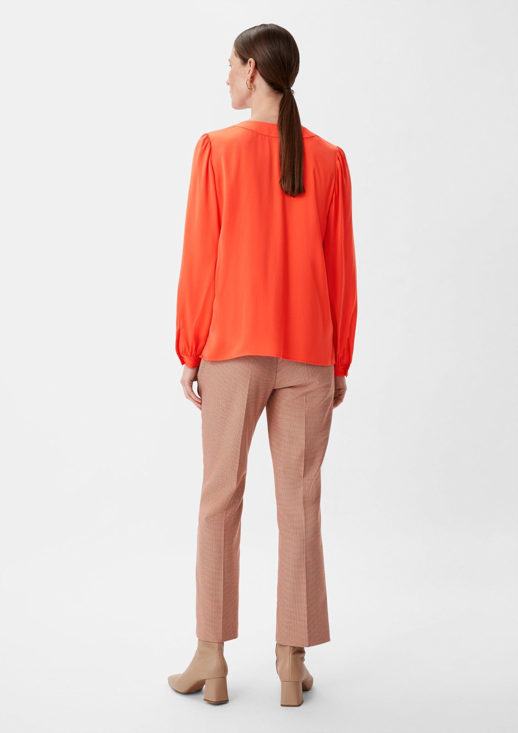 comma-satinbluse-viskosemix-hellorange-damenbluse-36 image 6