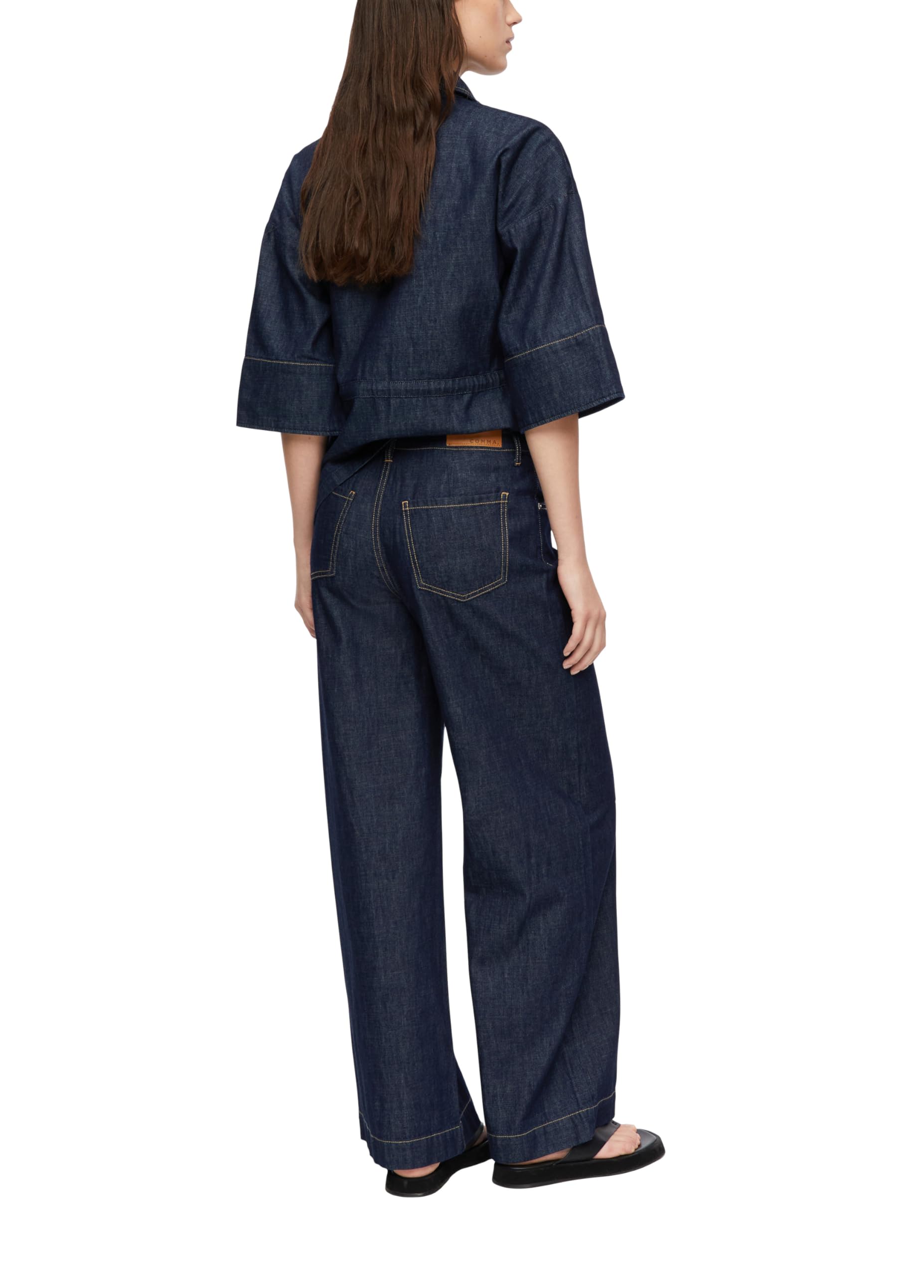 comma-wide-leg-jeans-damen-high-rise-denim image 2