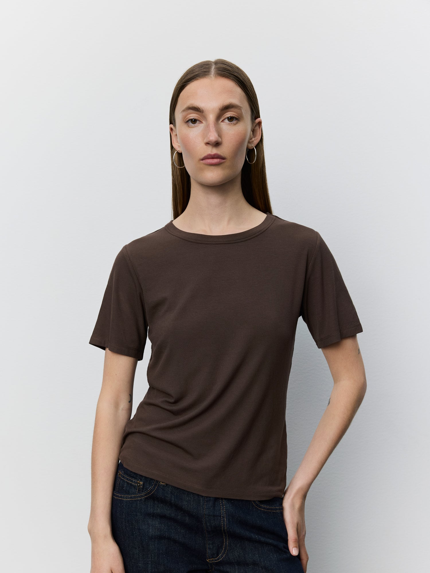 sofie-schnoor-women-natalia-t-shirt-braun-viskose image 5