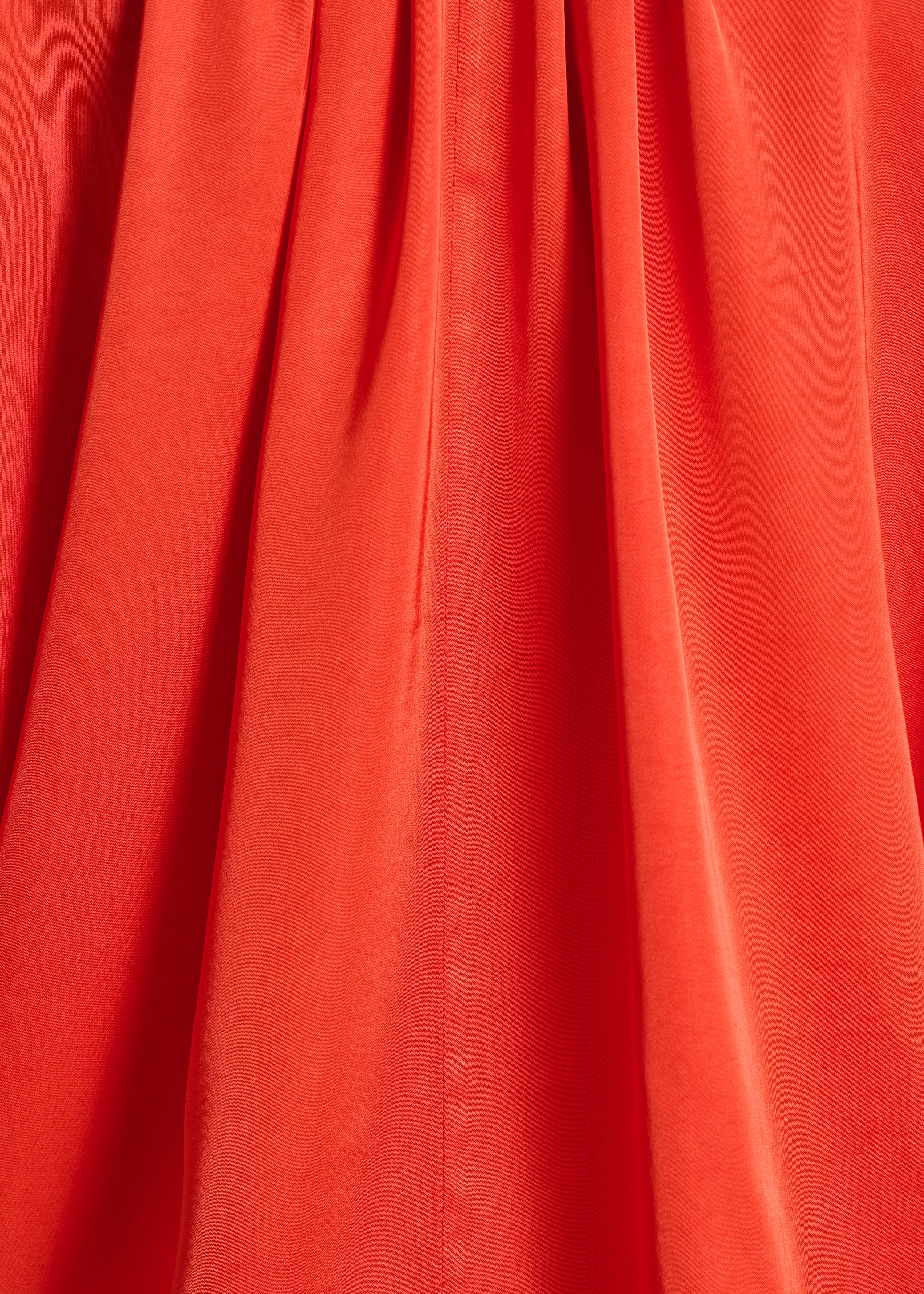 la-f-e-marabout-e-bluse-orange-satin-kurzarm-viskose image 4