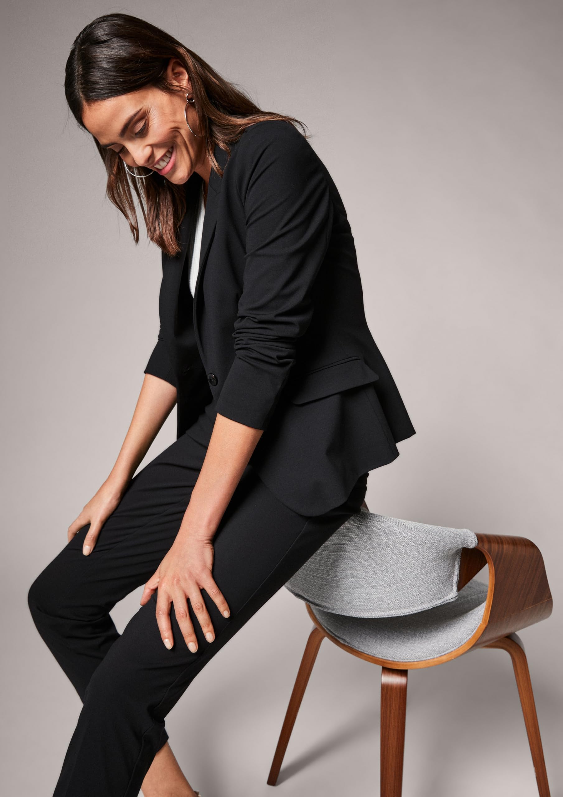 comma-anzugjacke-damen-gr-40-blazer-tailliert-2-knopf image 7