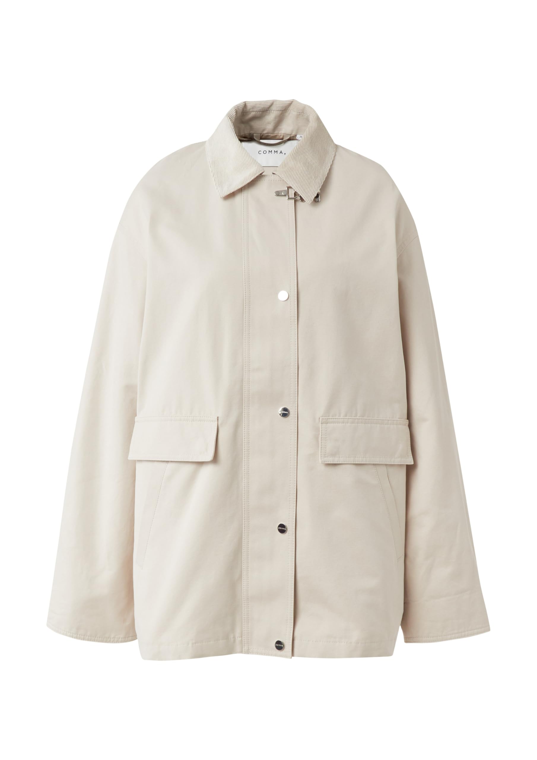 comma-oversize-outdoor-jacke-38-beige-cord-kragen image 4