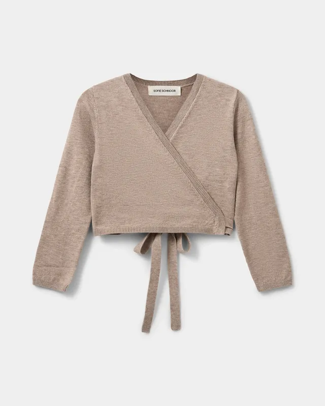 sofie-schnoor-kids-gracysk-cardigan-braun-melange-viskose image 1