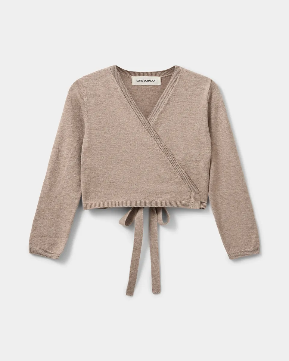 sofie-schnoor-kids-gracysk-cardigan-braun-melange-viskose image 1