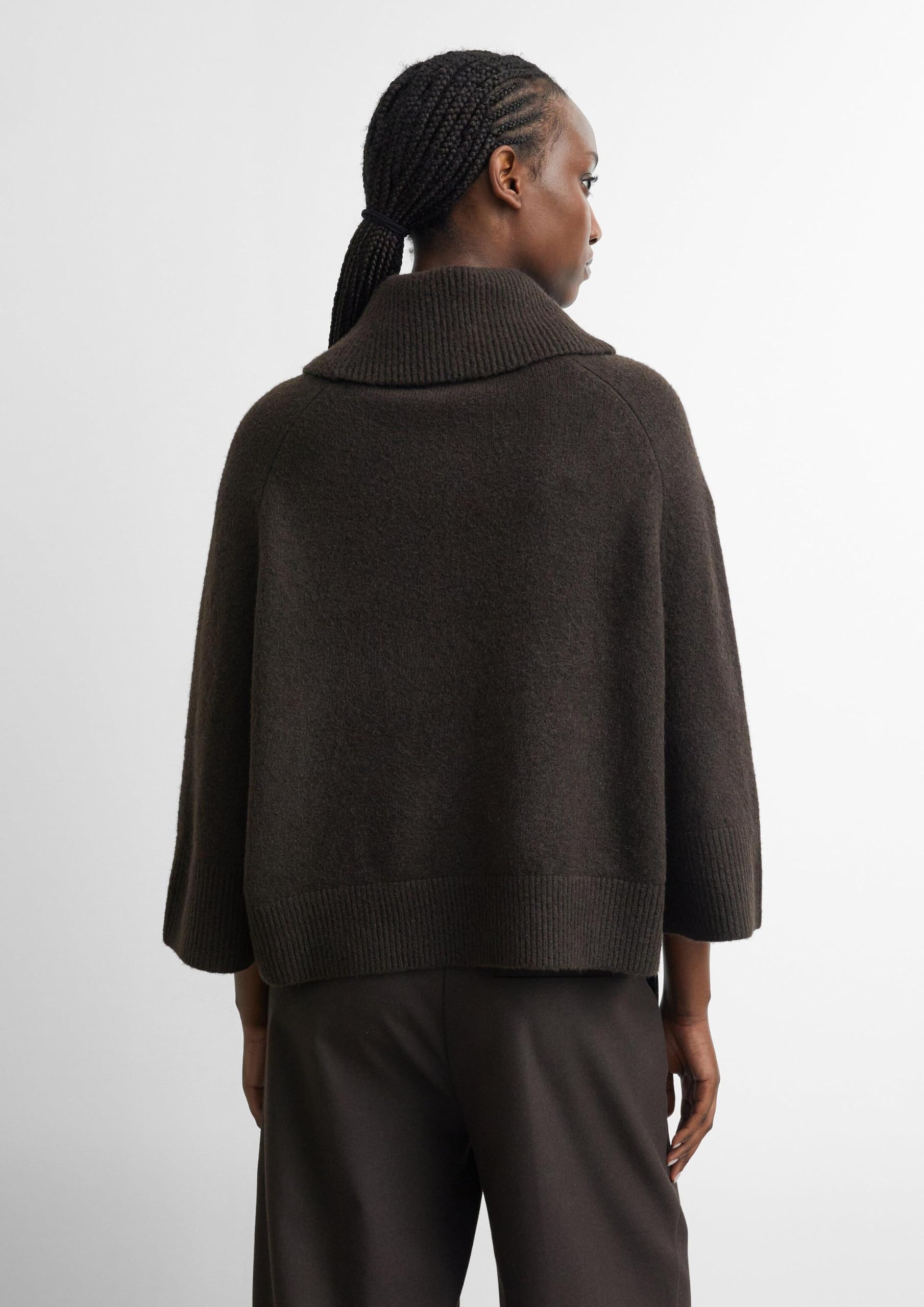 comma-poncho-pullover-rollkragen-loose-fit-beige image 7