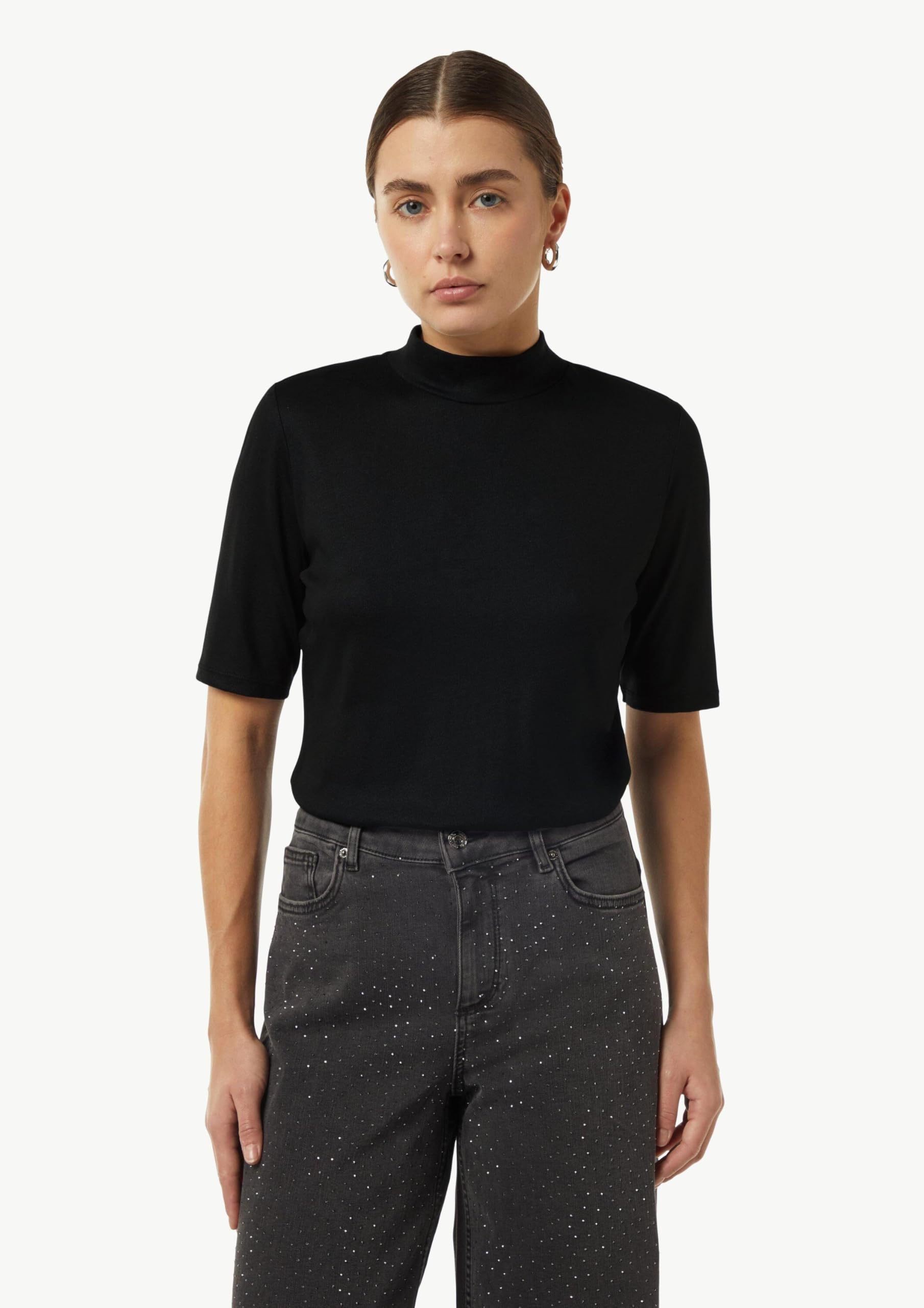 comma-t-shirt-modalmix-wei-gr-36-stehkragen image 6