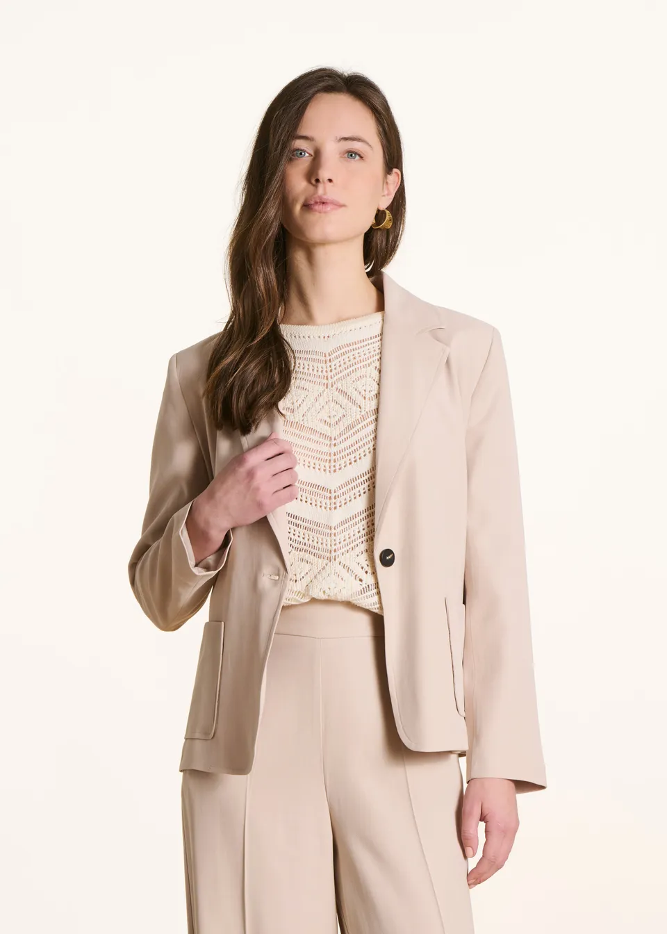 la-f-e-marabout-e-vestes-blazer-beige-g-rtel-oversize image 1