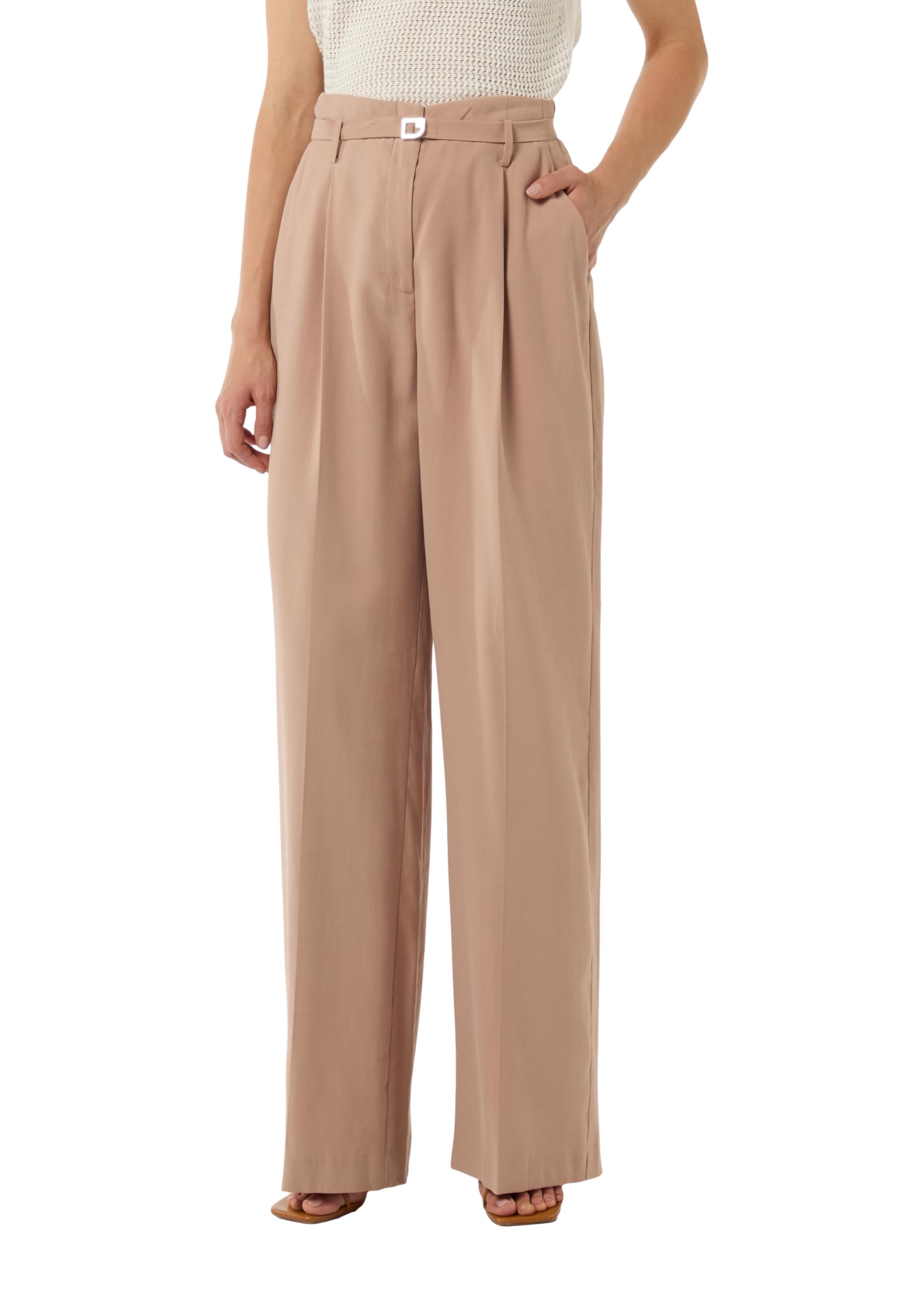 comma-loose-weite-hose-aus-piqu-damen image 8