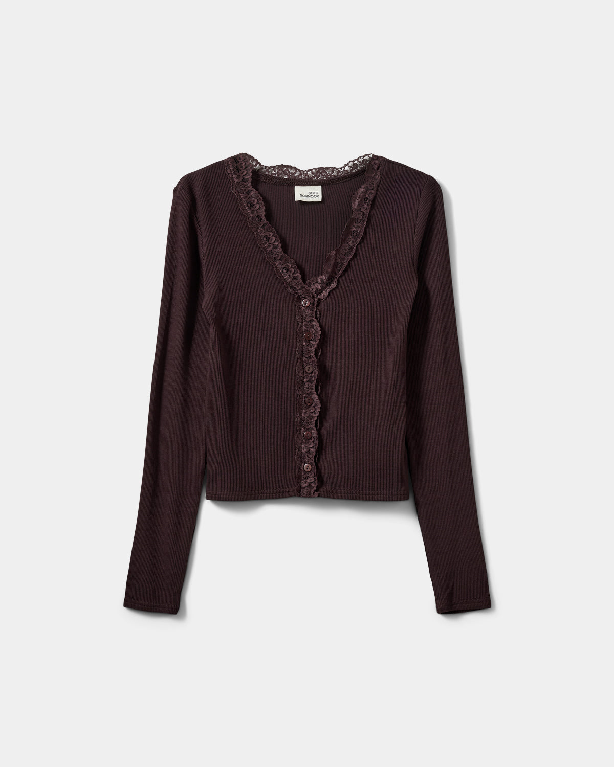 sofie-schnoor-young-anyiasy-cardigan-dark-plum-viskose image 1