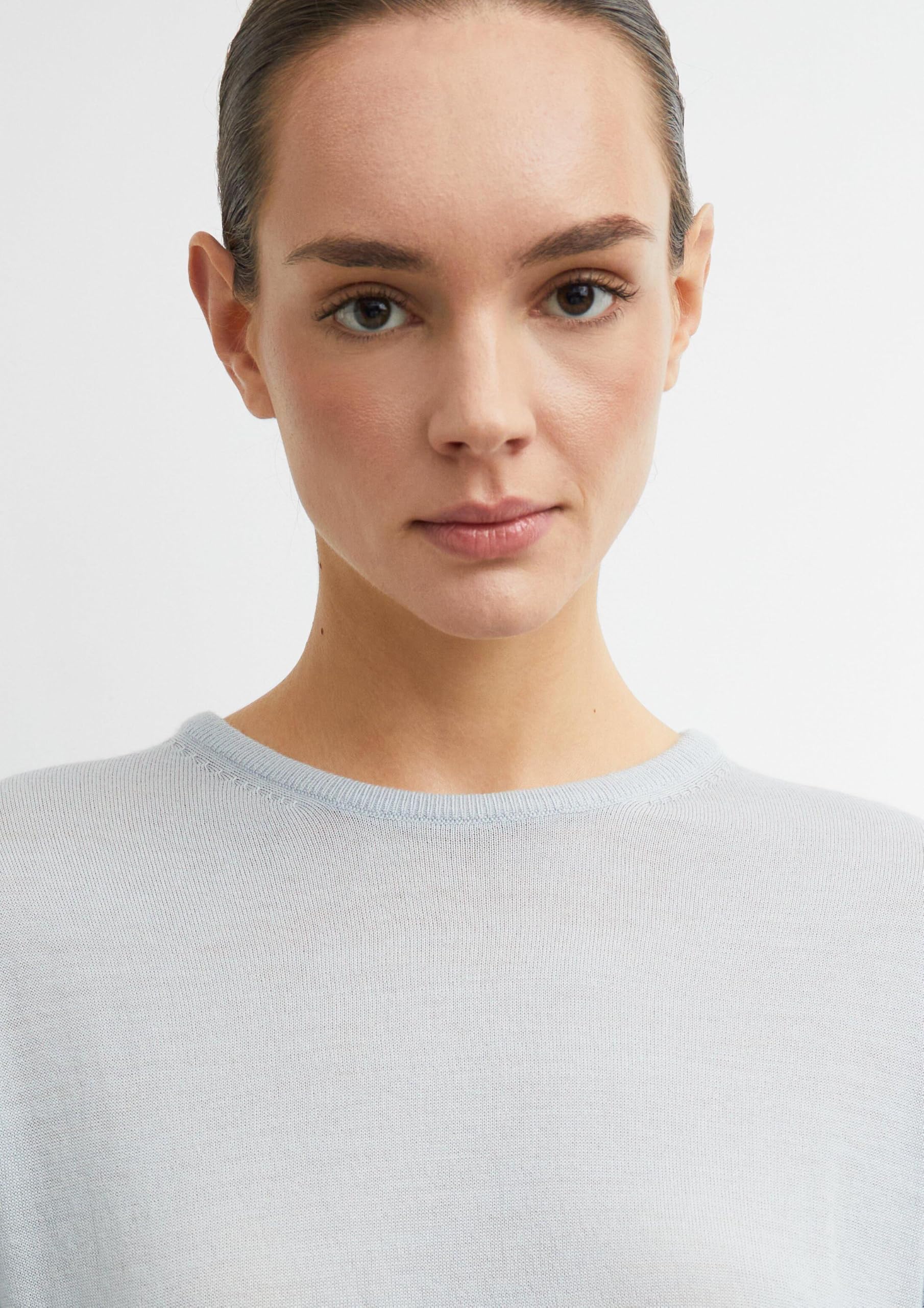 comma-knitwear-strickpullover-merinowolle-hellgrau-32 image 3