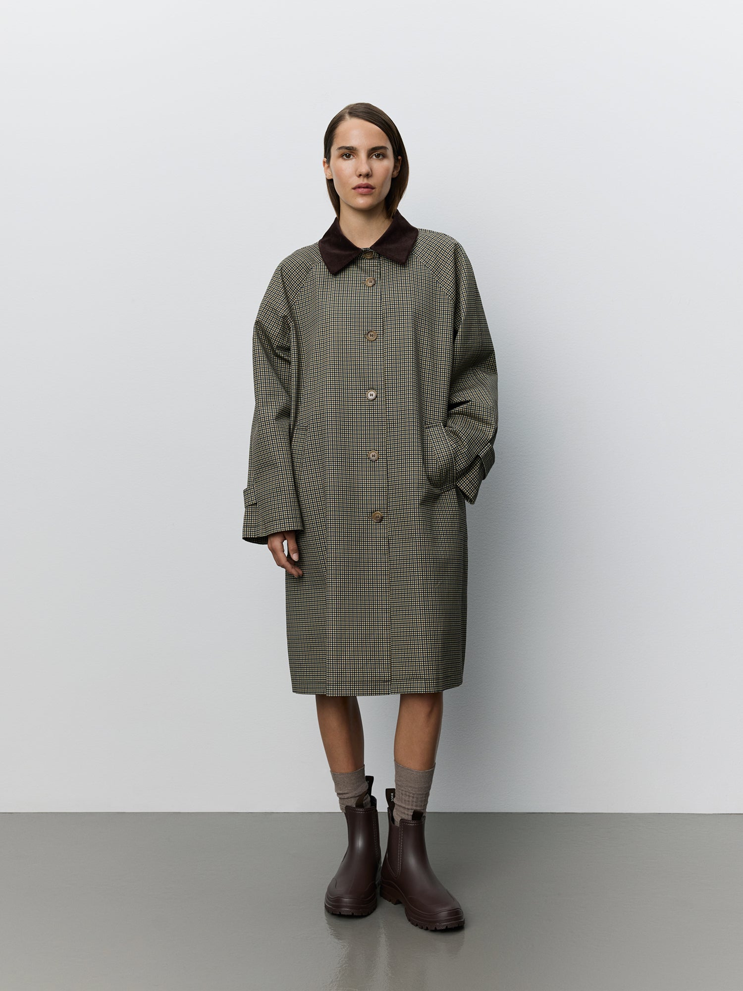 sofie-schnoor-women-filliesw-mantel-blue-brown-check image 2