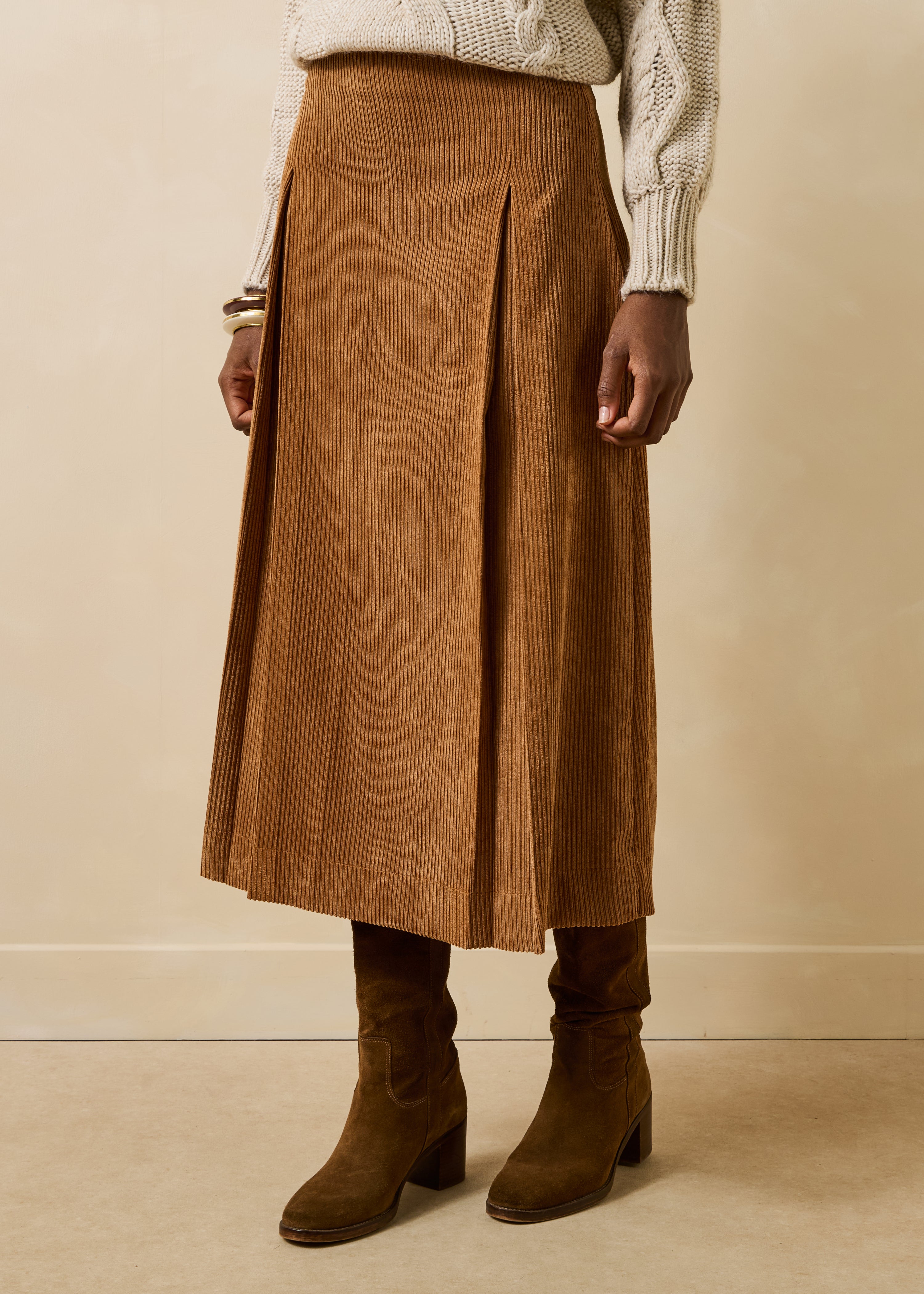 la-f-e-marabout-e-genaro-rock-camel-cord-midi-kellerfalten image 2