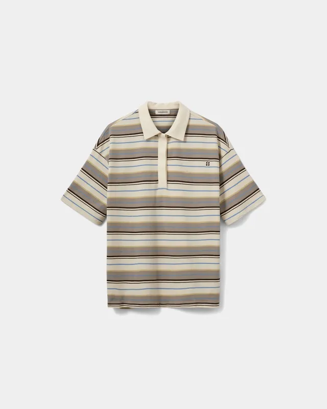 sofie-schnoor-women-pilsw-polo-shirt-off-white-gestreift-baumwolle image 1
