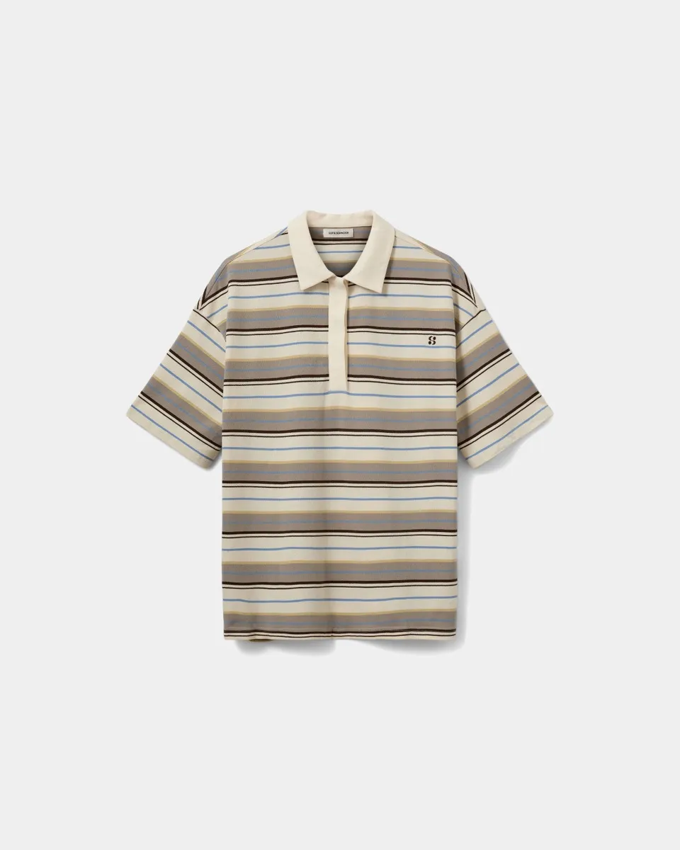 sofie-schnoor-women-pilsw-polo-shirt-off-white-gestreift-baumwolle image 1