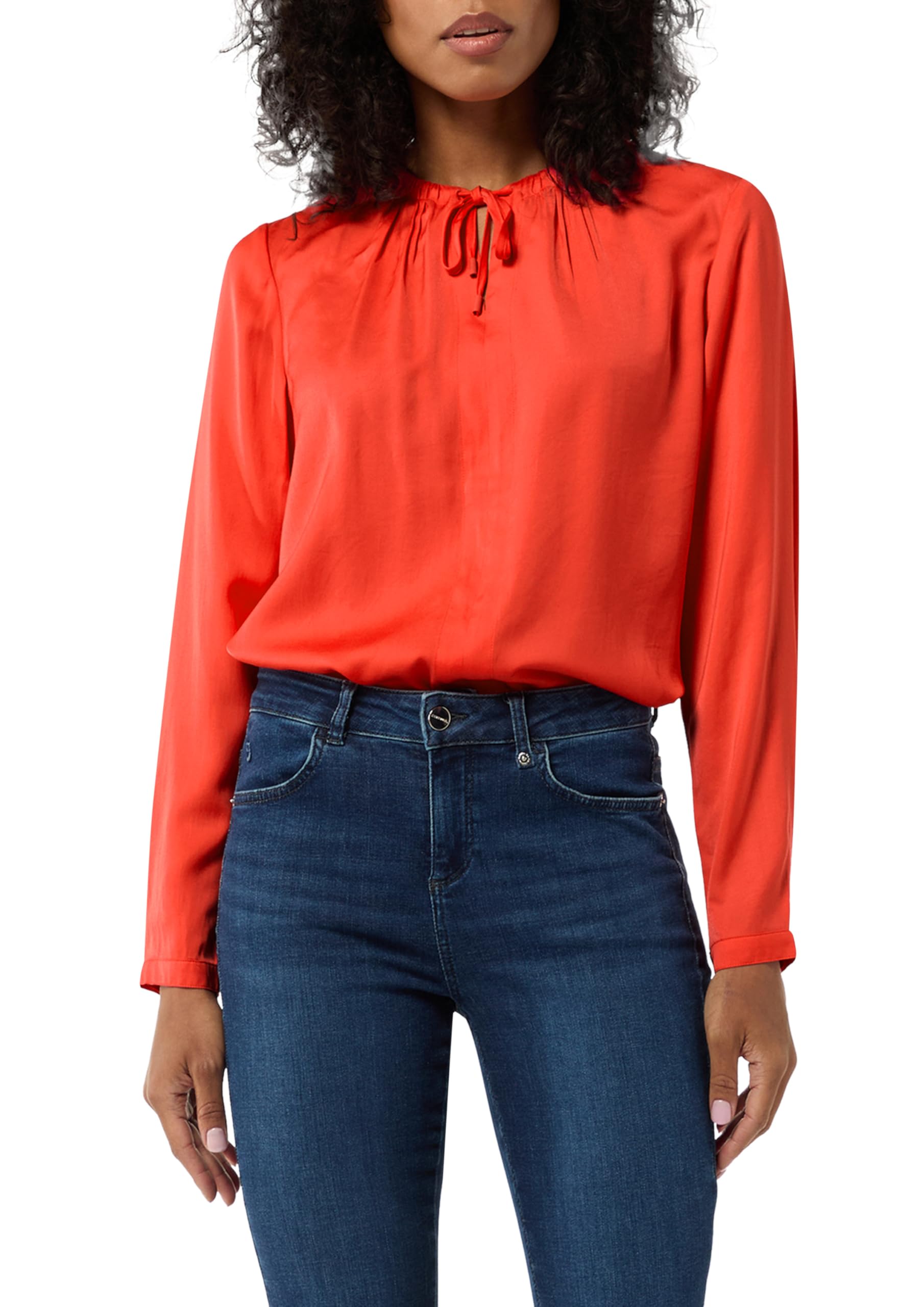 comma-tunikabluse-satin-relaxed-fit-damen image 1