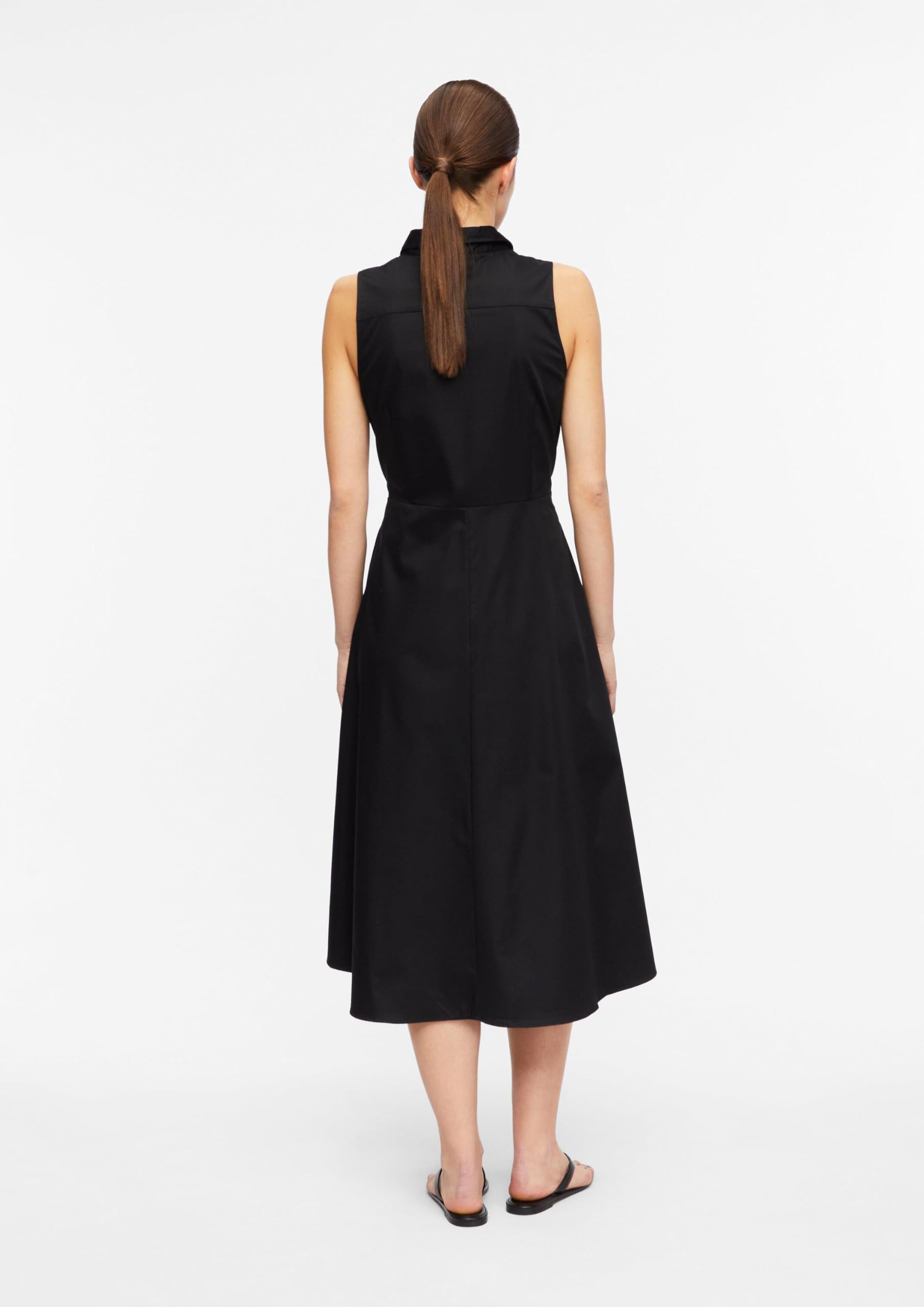 comma-dresses-kleid-a-linie-gr-34-schwarz-rmellos-bindedetail image 7