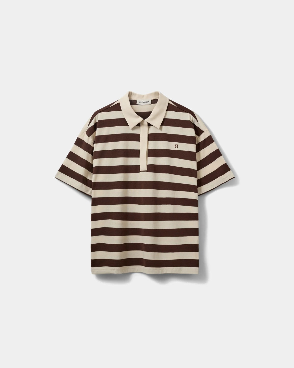 sofie-schnoor-women-pilsw-s262250-polo-off-white-striped-oversize image 1