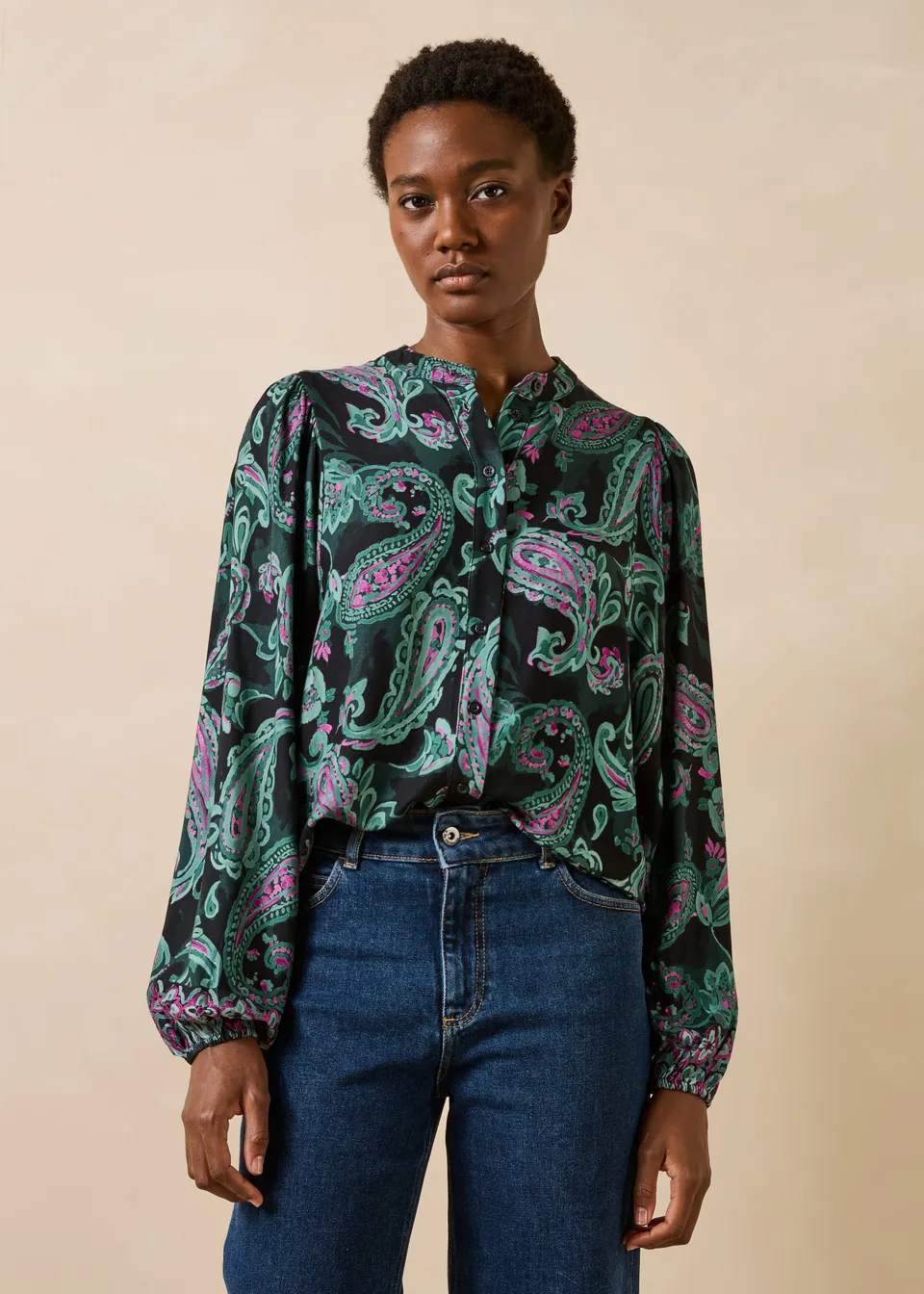la-f-e-marabout-e-getanoa-hemd-petrol-paisley image 1