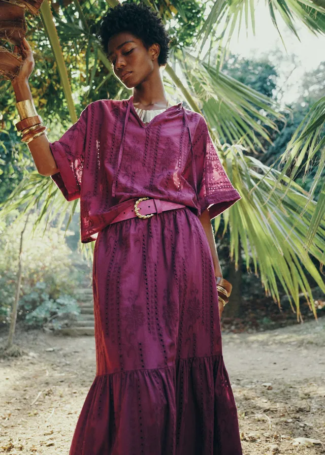 la-f-e-marabout-e-broderie-bluse-violett-gr-40-tunika image 1