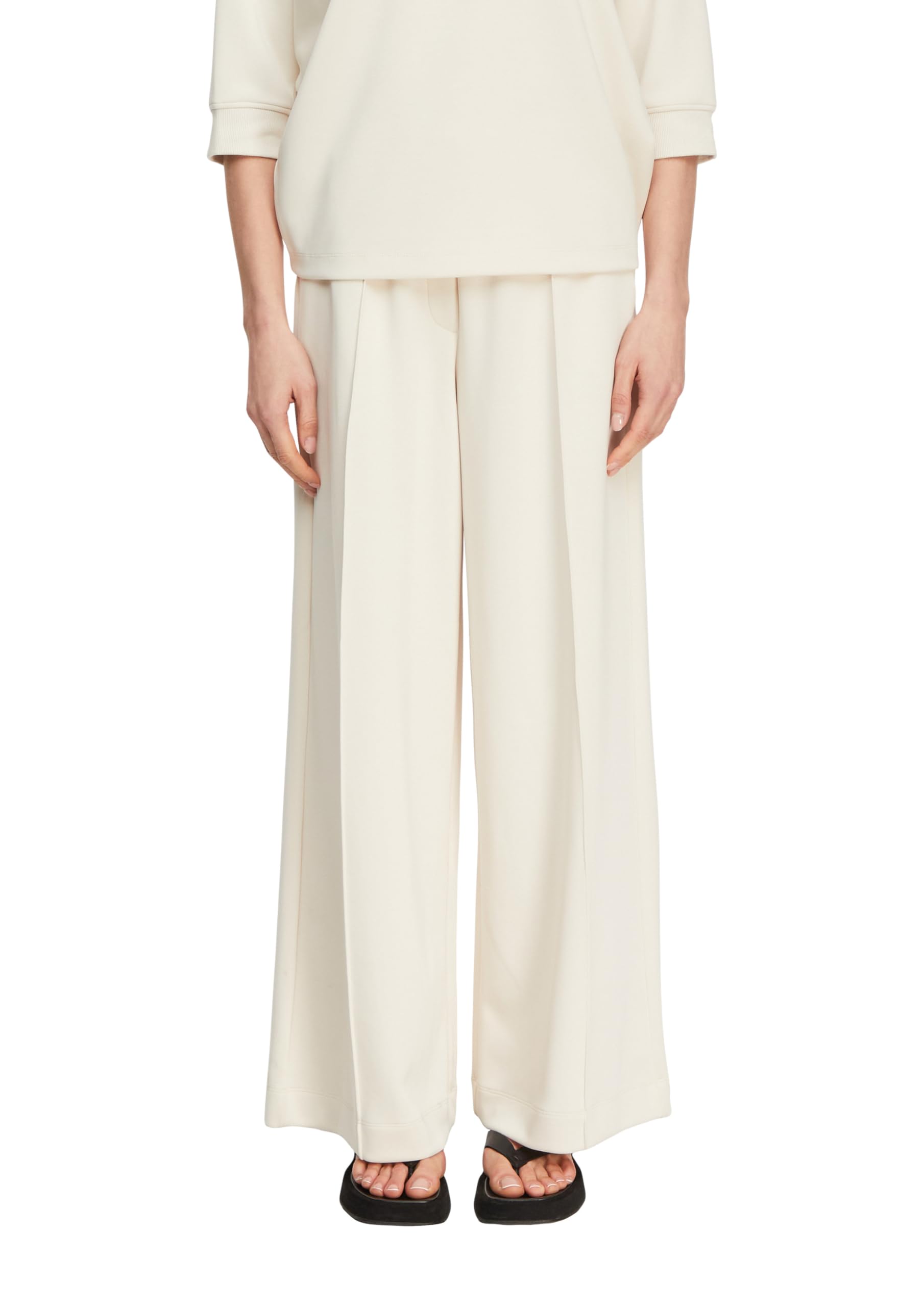 comma-trousers-hose-wide-leg-jersey-gr-34-46-bundfalten image 1