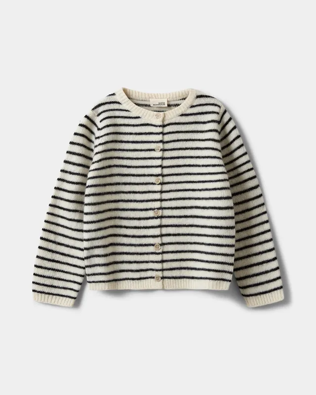 sofie-schnoor-kids-cissekb-cardigan-off-white-striped-wolle image 1