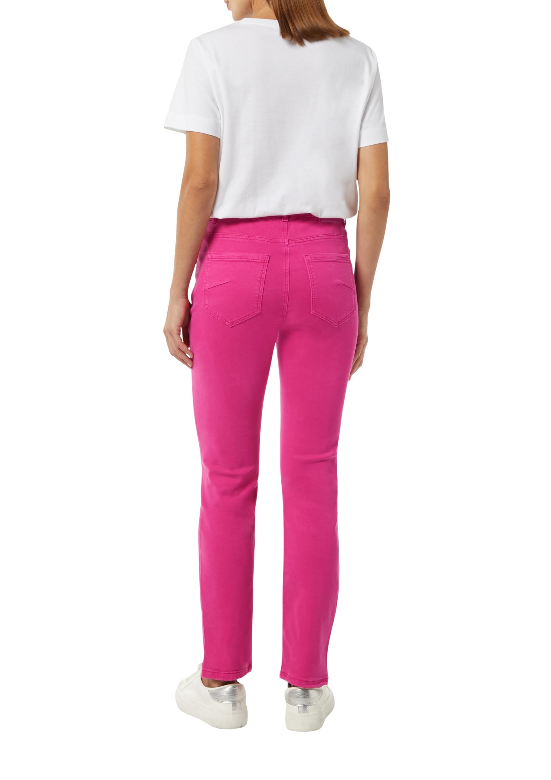 comma-skinny-jeans-damenjeans-gr-38-rosa-geschlitzter-saum image 2