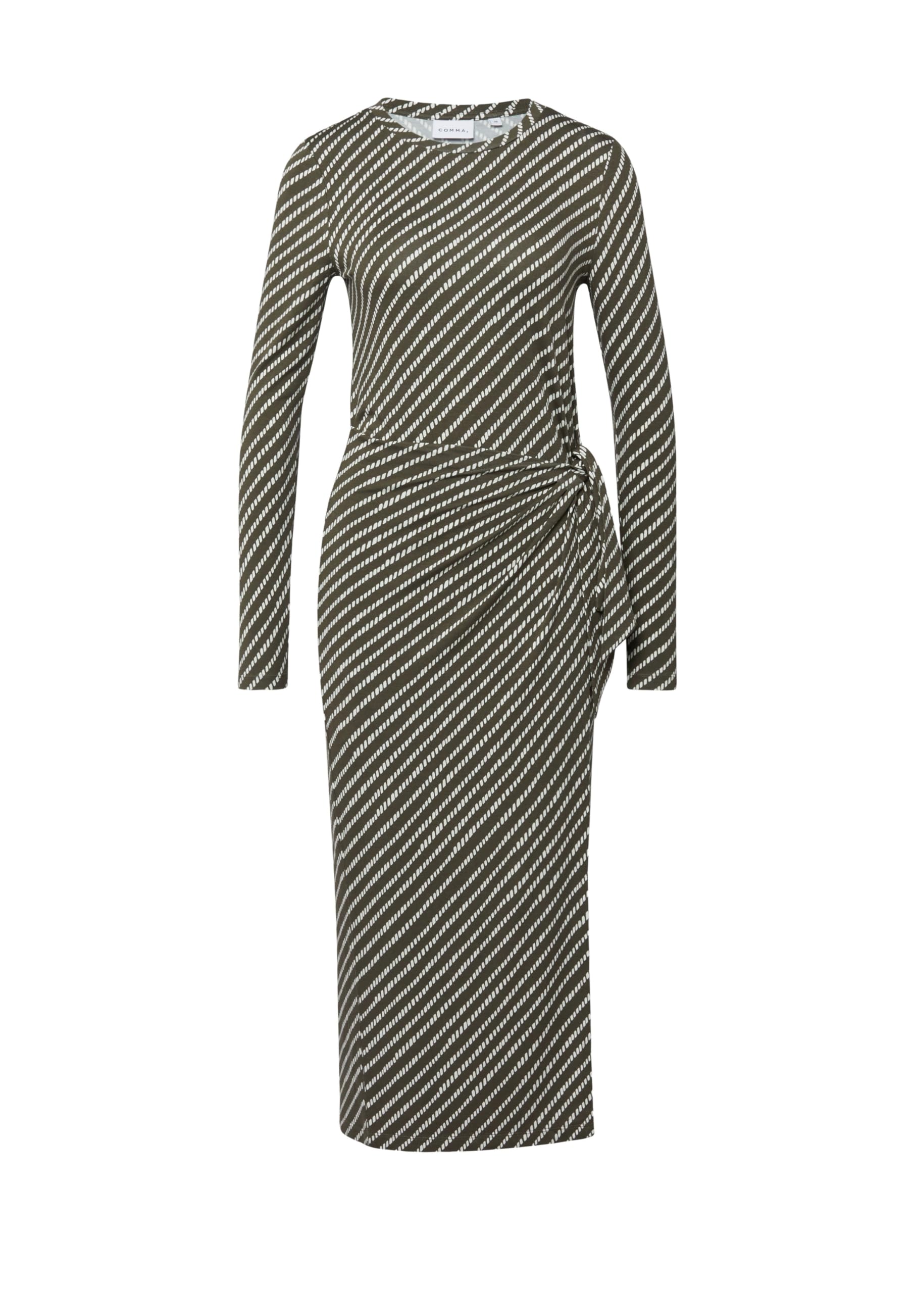 comma-jerseykleid-slim-fit-allover-print-gr-34-midi image 3