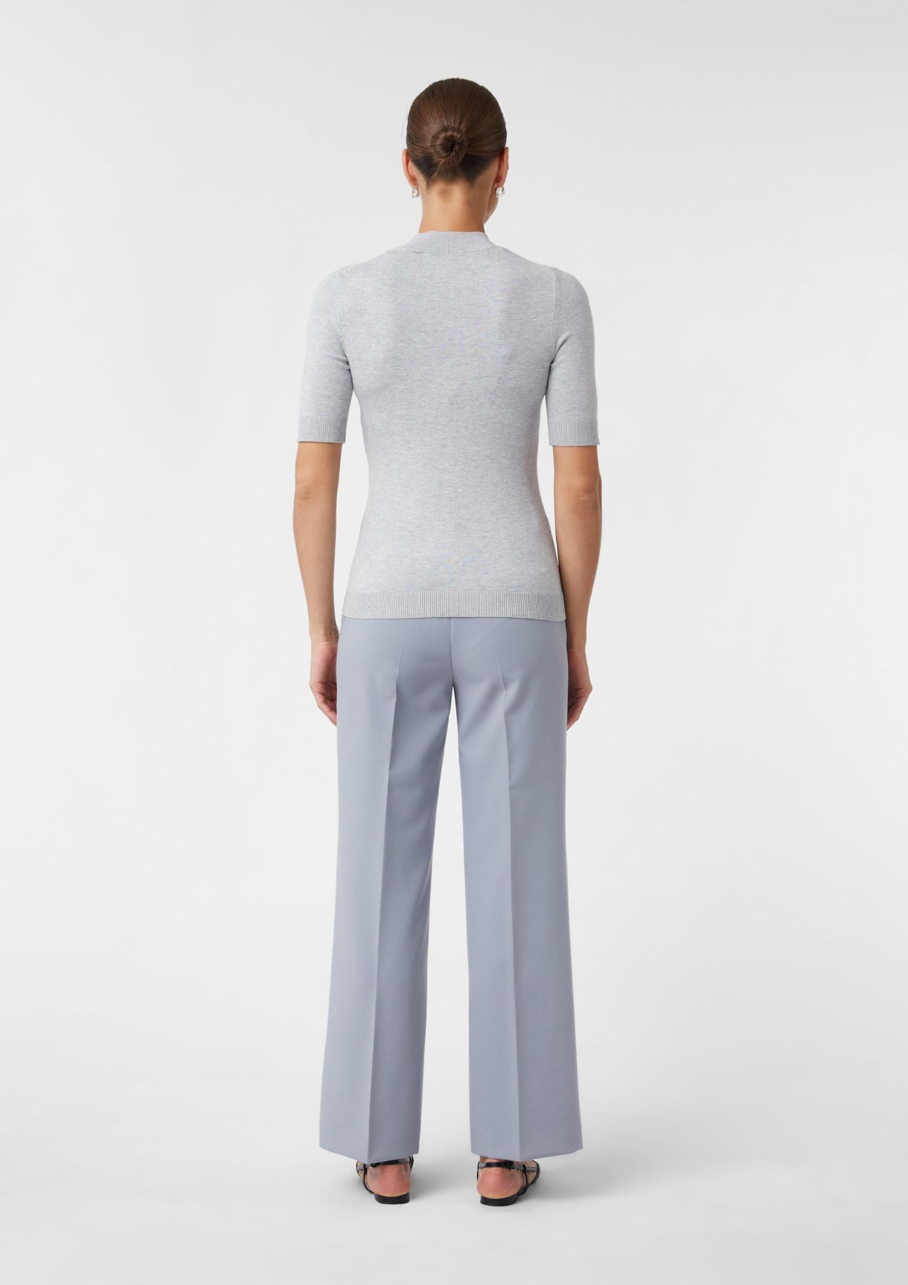 comma-knitwear-pullover-2171323-kurzarm-grau-meliert image 7