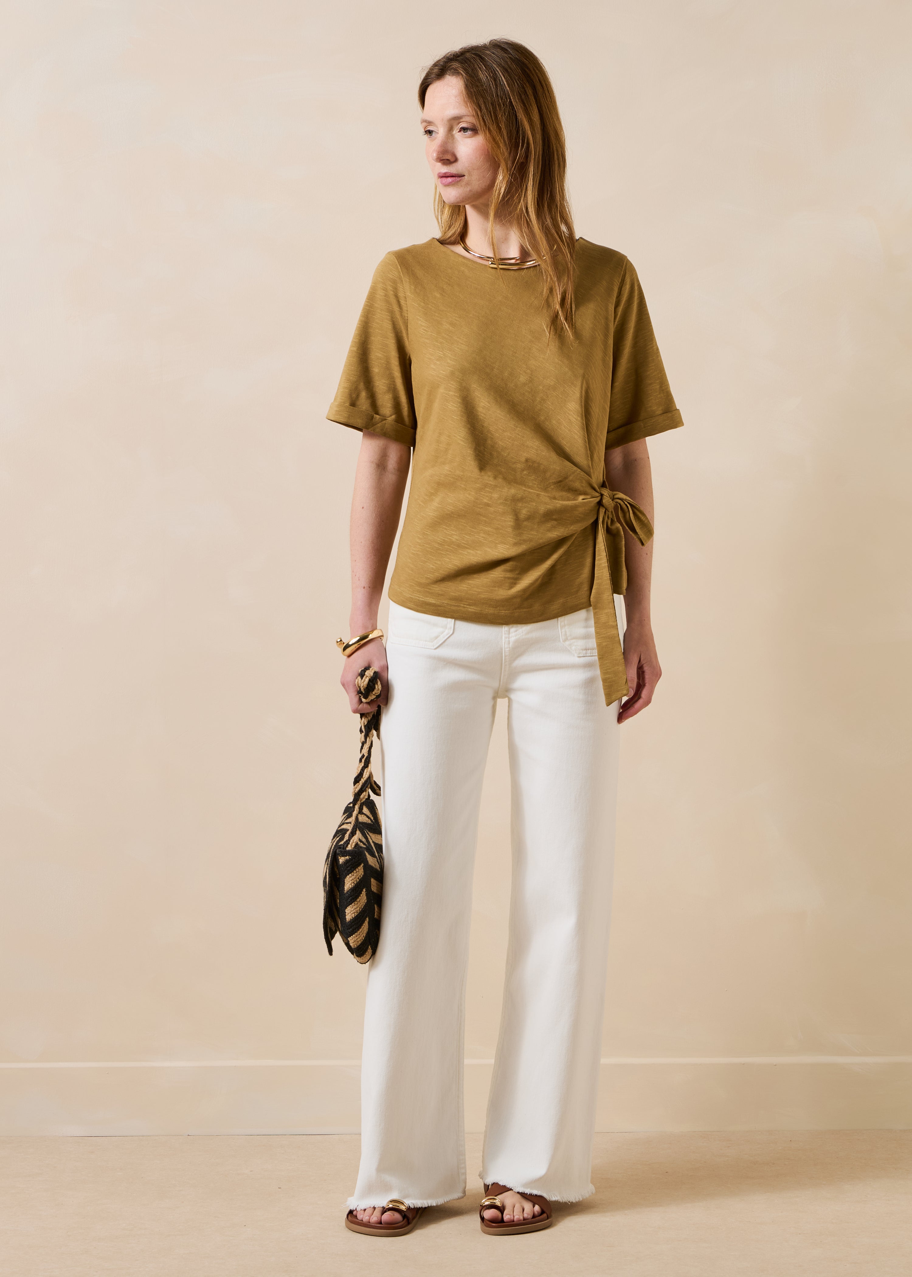 la-f-e-marabout-e-t-shirt-curry-baumwolle-knoten image 2