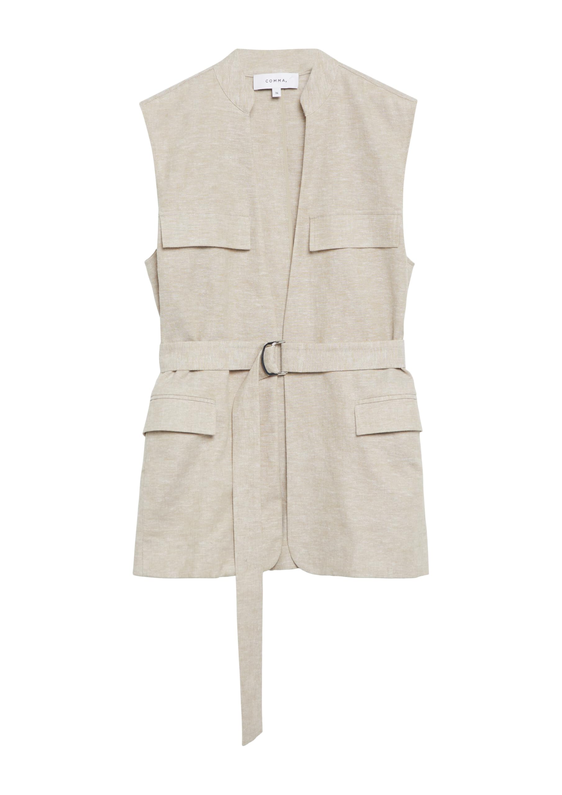 comma-jackets-weste-leinen-baumwolle-gr-32-stehkragen image 3