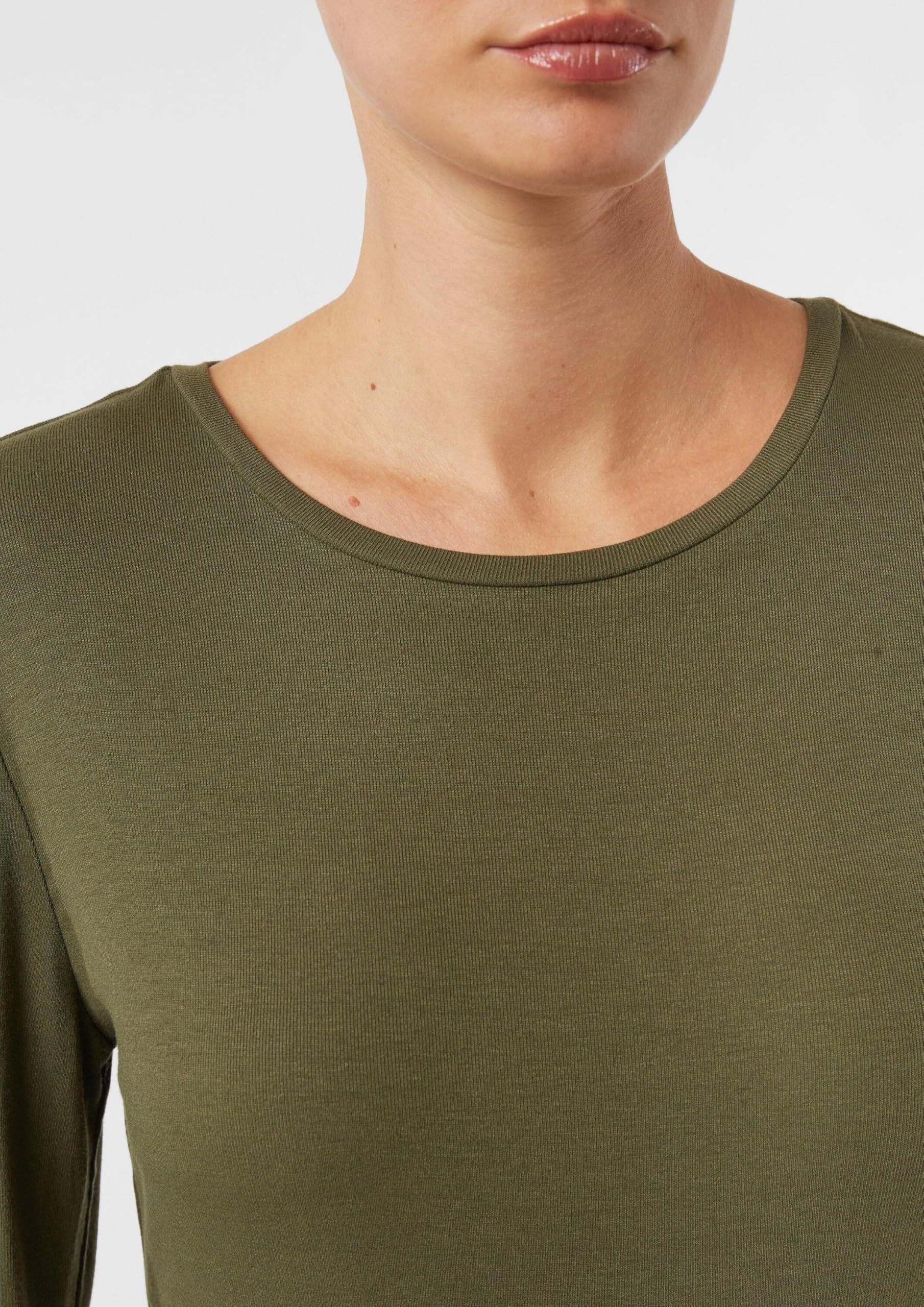 comma-schmales-longsleeve-t-shirt-gr-e-44-olivgr-n image 5