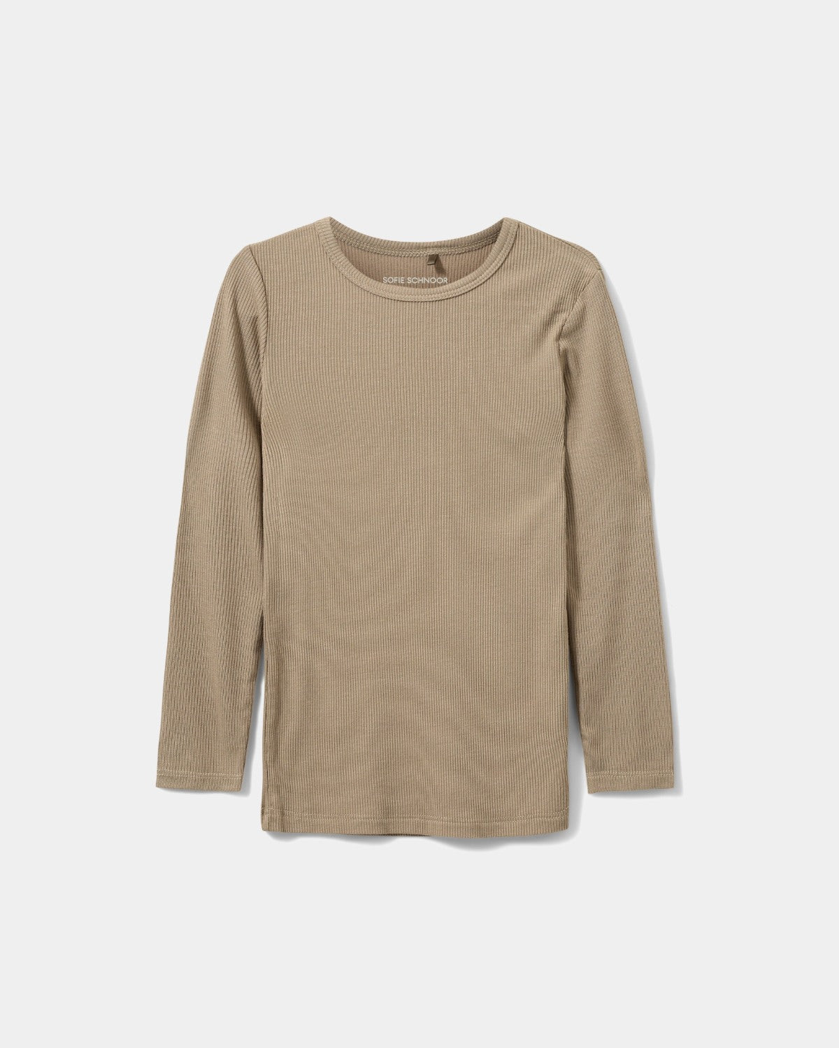 sofie-schnoor-kids-petriciask-langarmshirt-dark-sand image 1