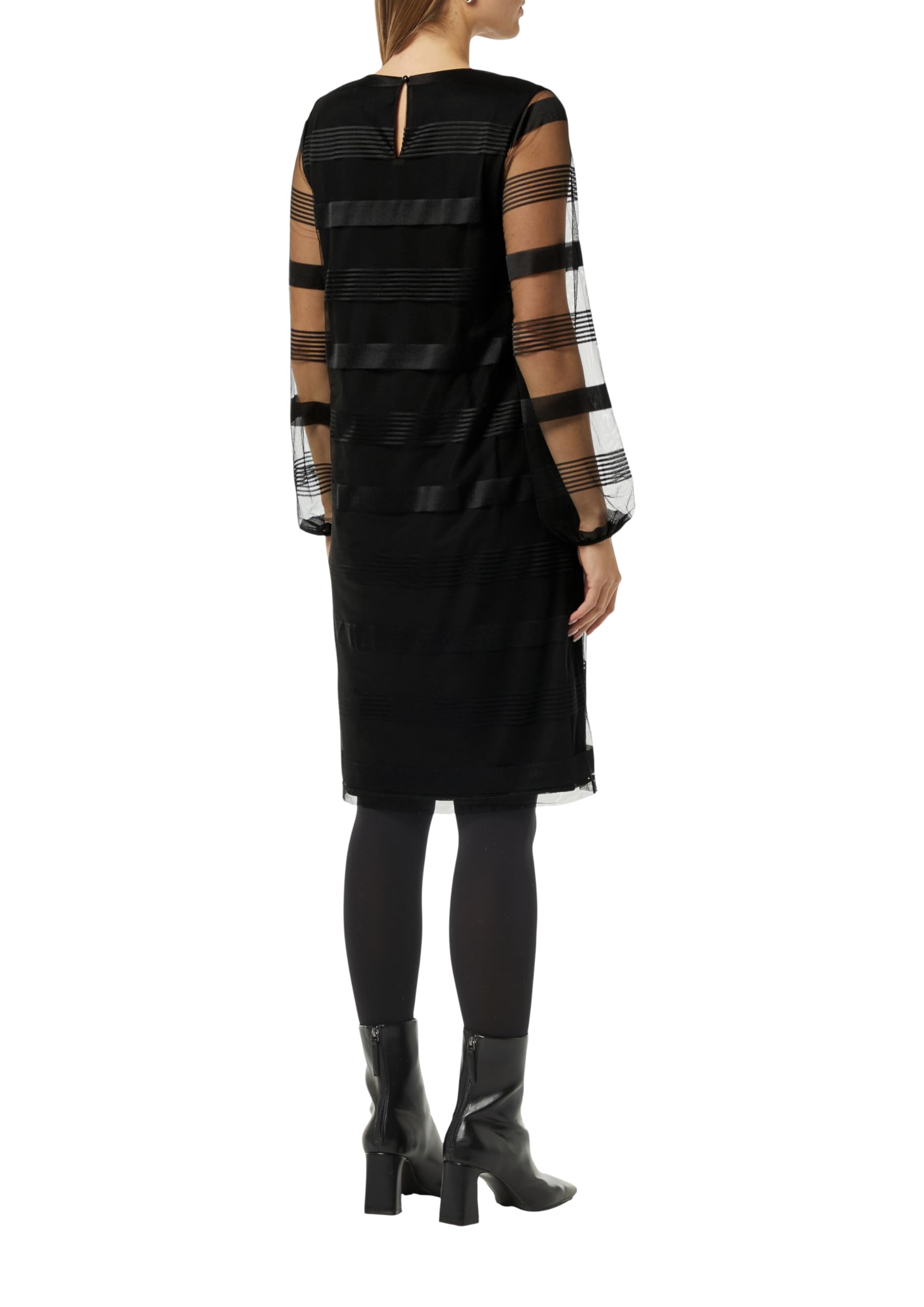 comma-dresses-mesh-kleid-gestreift-gr-e-36-rundhals image 2