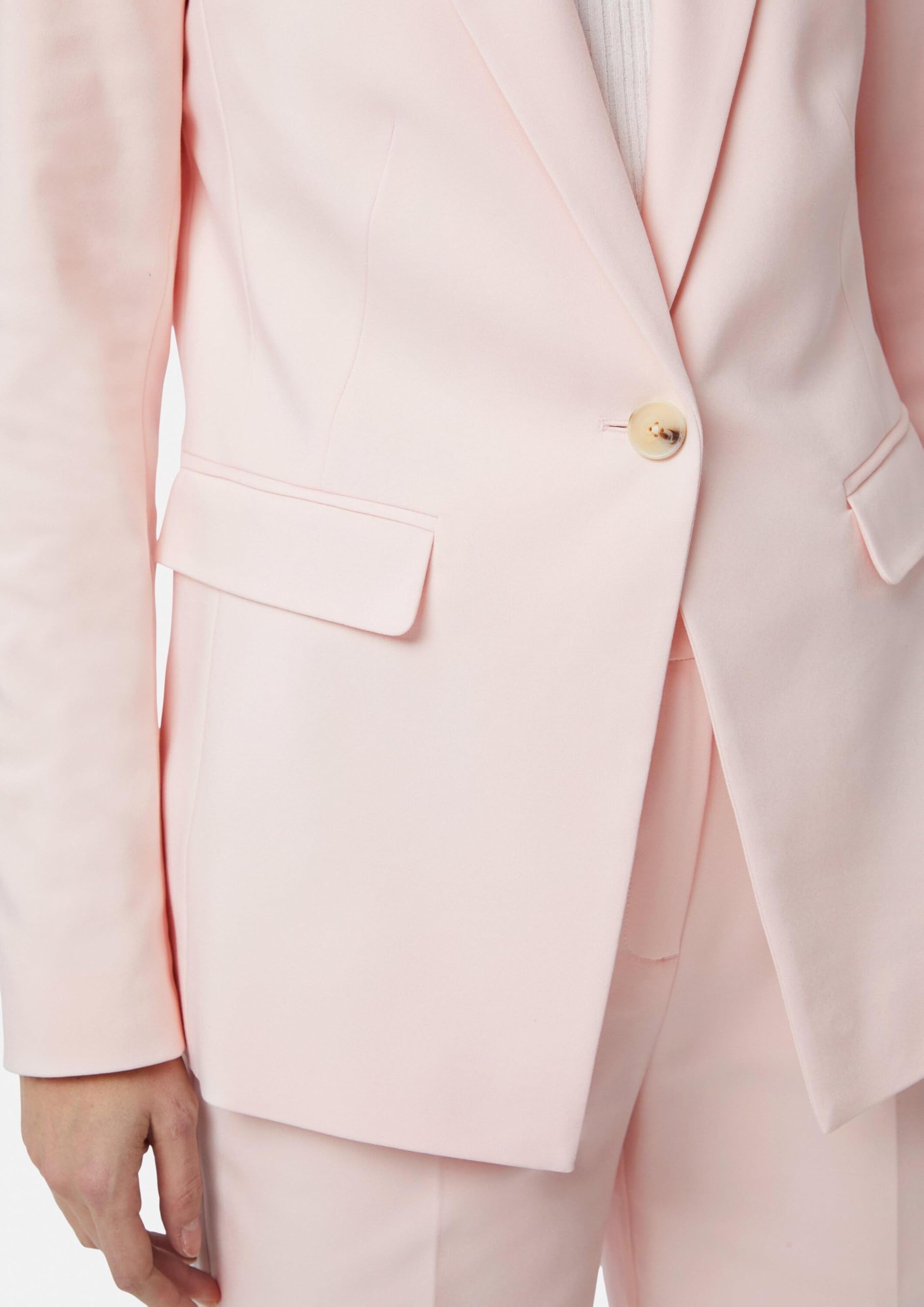 comma-blazers-satin-blazer-rosa-tailliert-mit-pattentaschen image 5