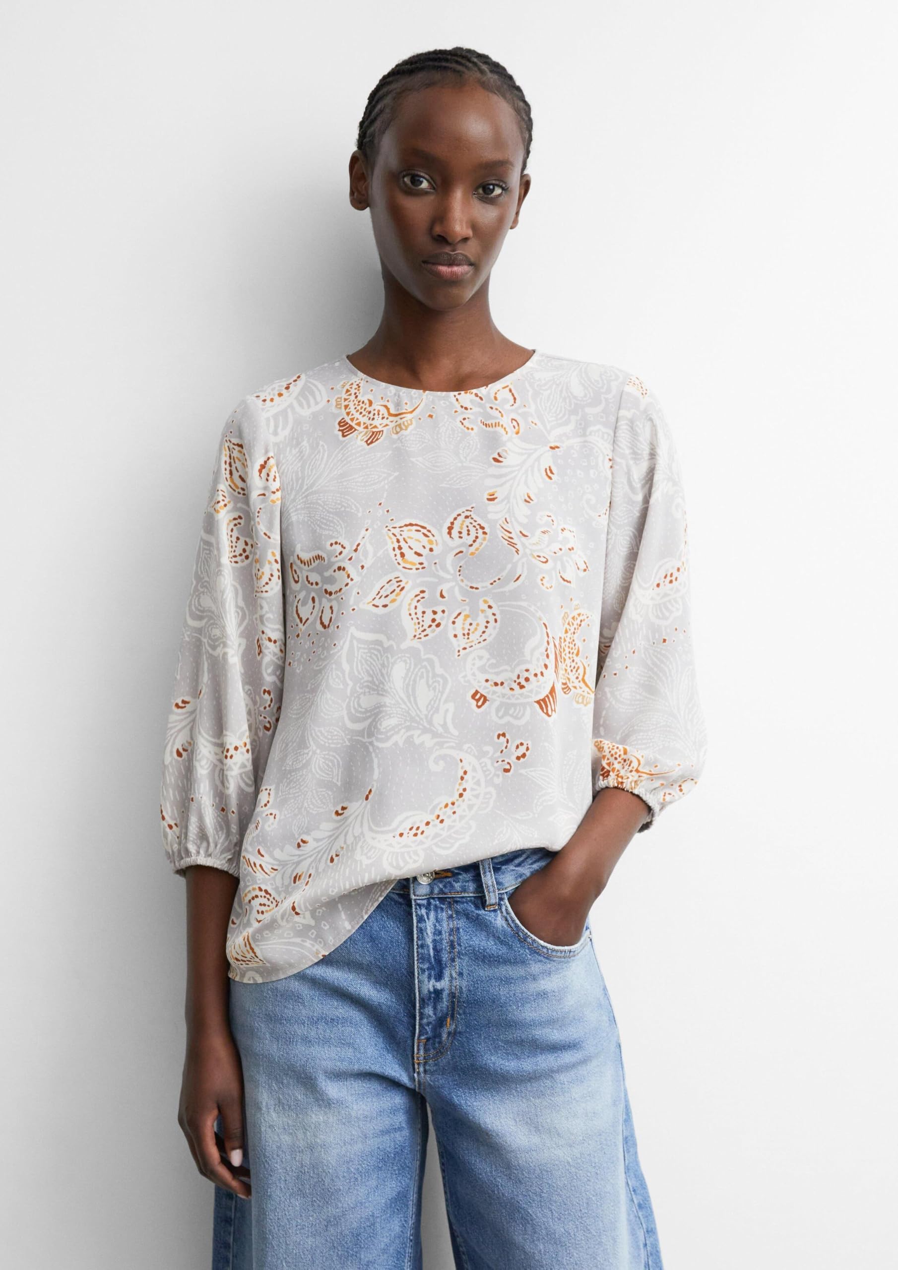 comma-blouses-all-over-print-bluse-3-4-arm-gr-e-32 image 6