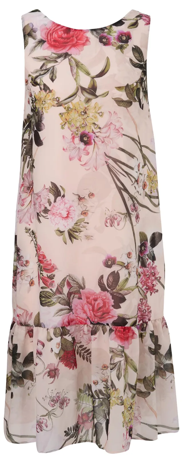 comma-kleid-floral-braun-damenkleid-allover-print image 1