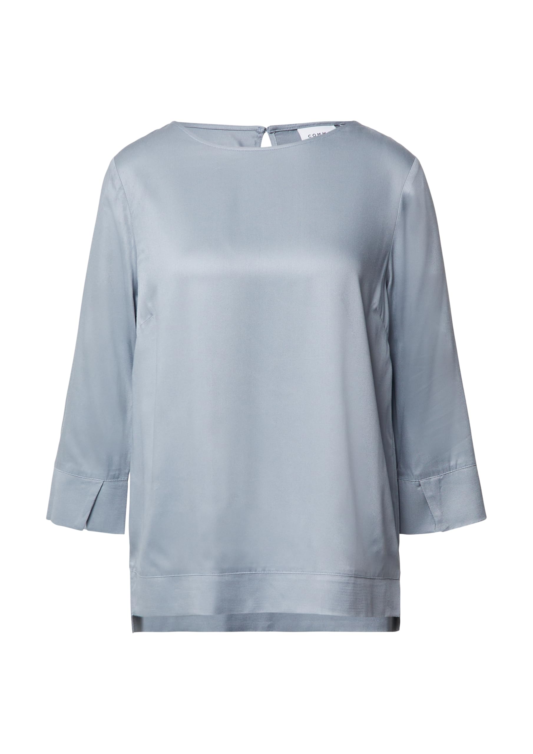 comma-blouses-viskosebluse-3-4-arm-blau-36-schlitzdetails image 4