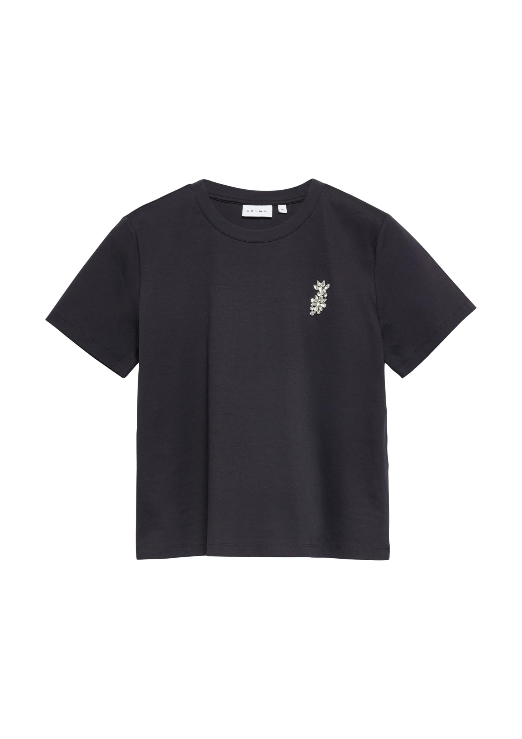comma-t-shirt-regular-rundhals-schmucksteine-gr-40 image 4