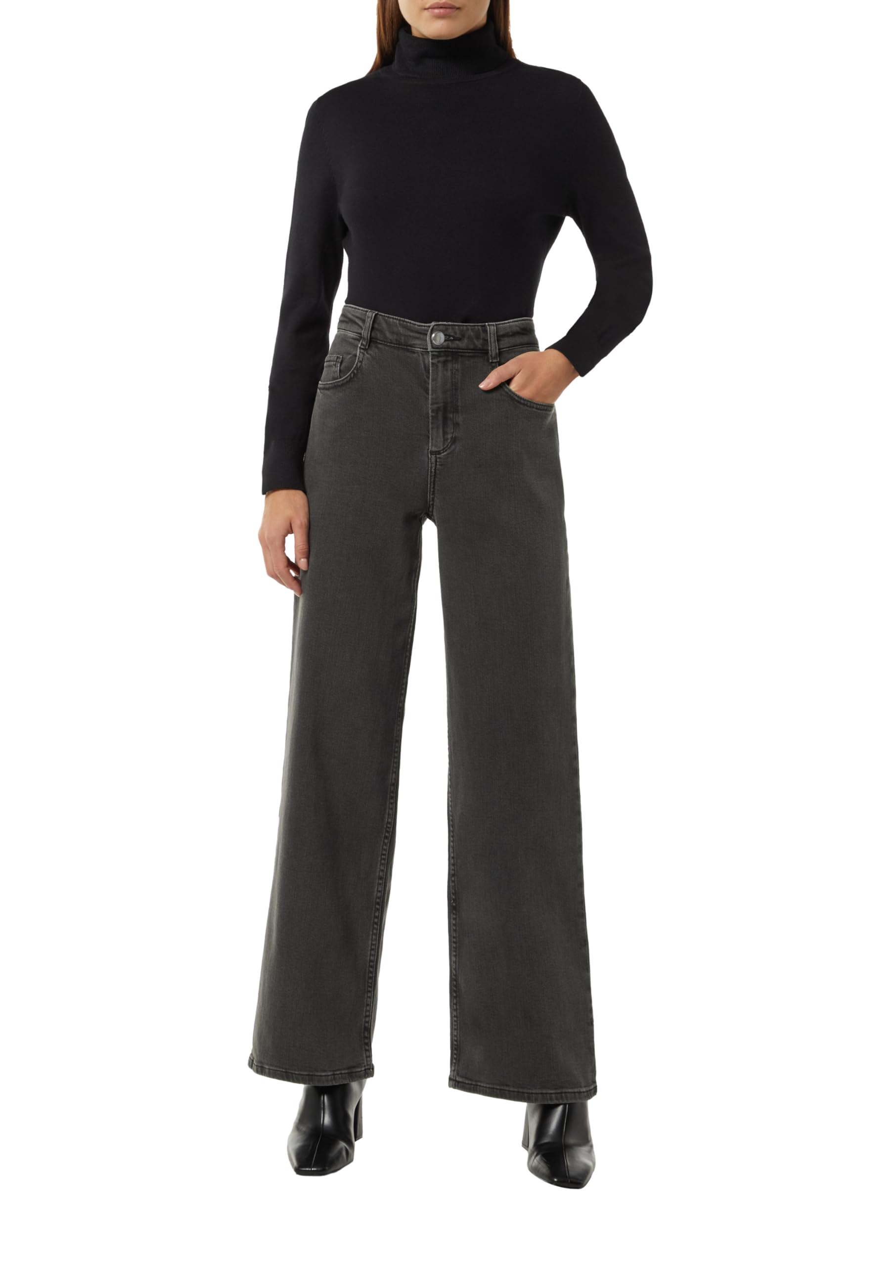 comma-jeans-wide-leg-damenjeans-gr-e-42-blau-weites-bein image 1