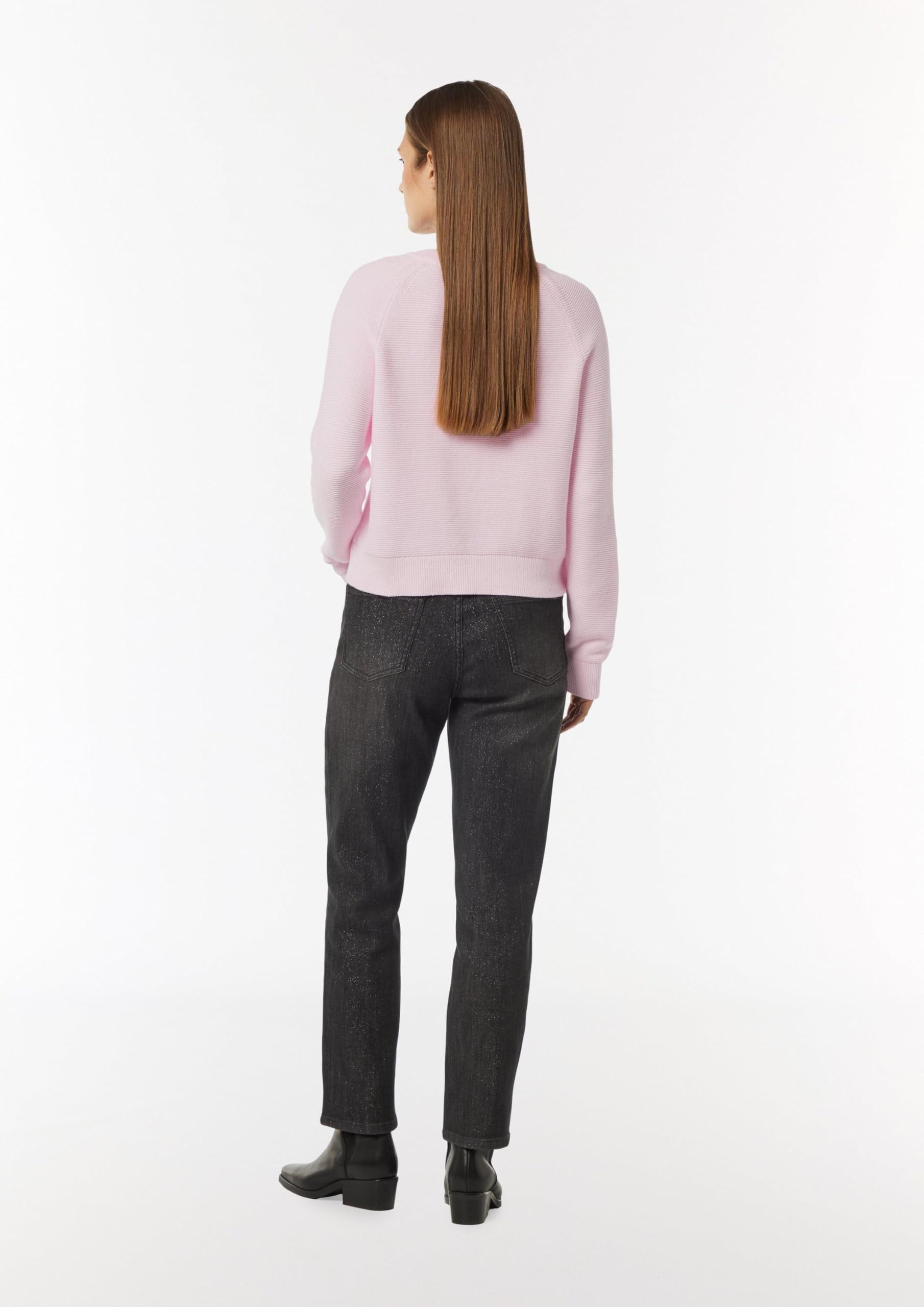 comma-kurze-strickjacke-cardigan-raglan-sandfarben-knopfleiste image 7
