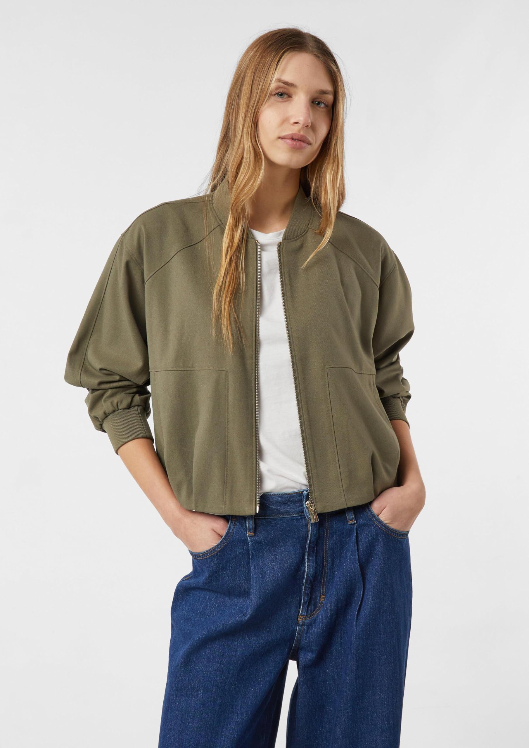 comma-indoor-jacke-boxy-college-olivgr-n-gr-42 image 7