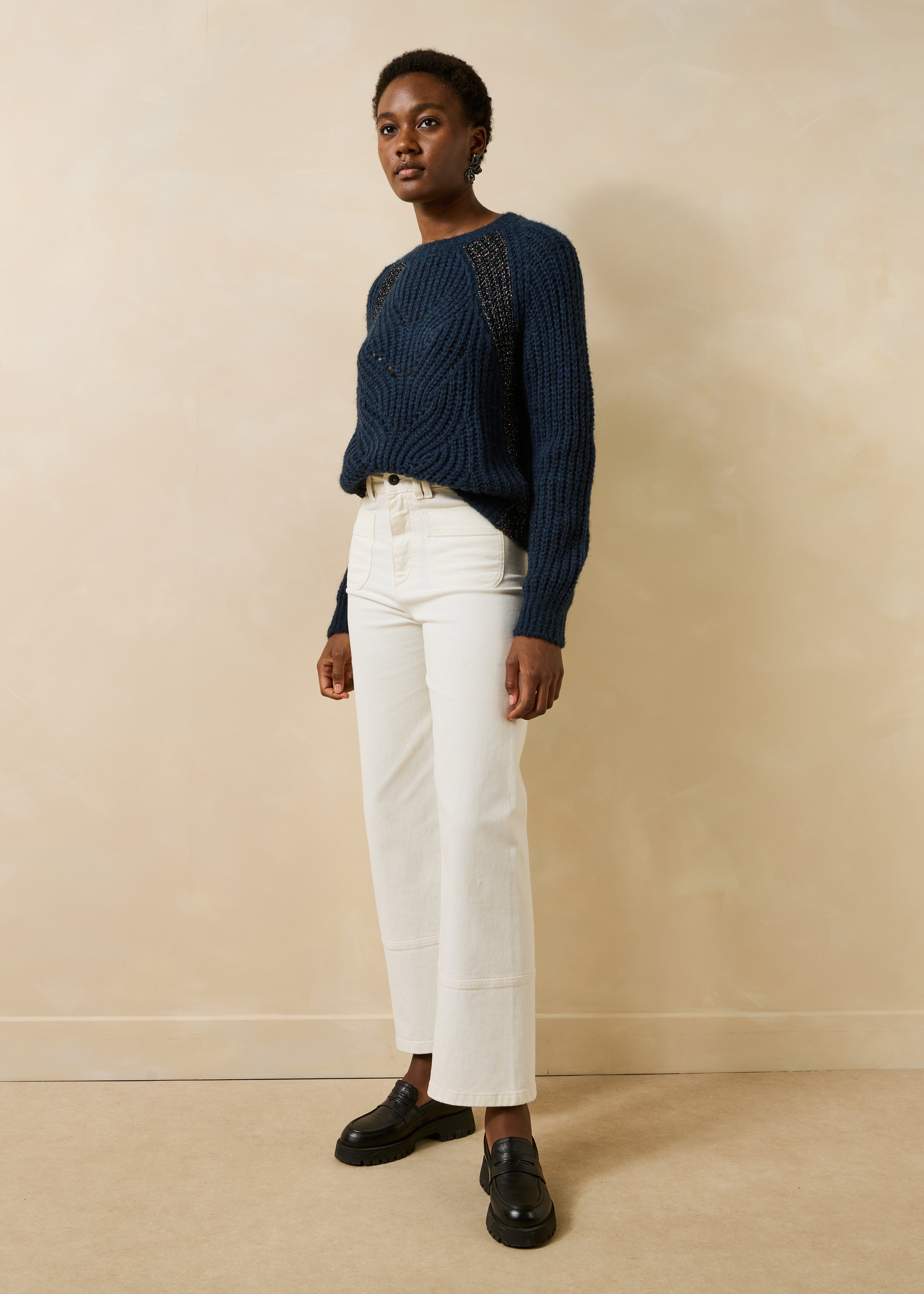 la-f-e-marabout-e-guilio-pullover-marine-ajour-alpaka image 2