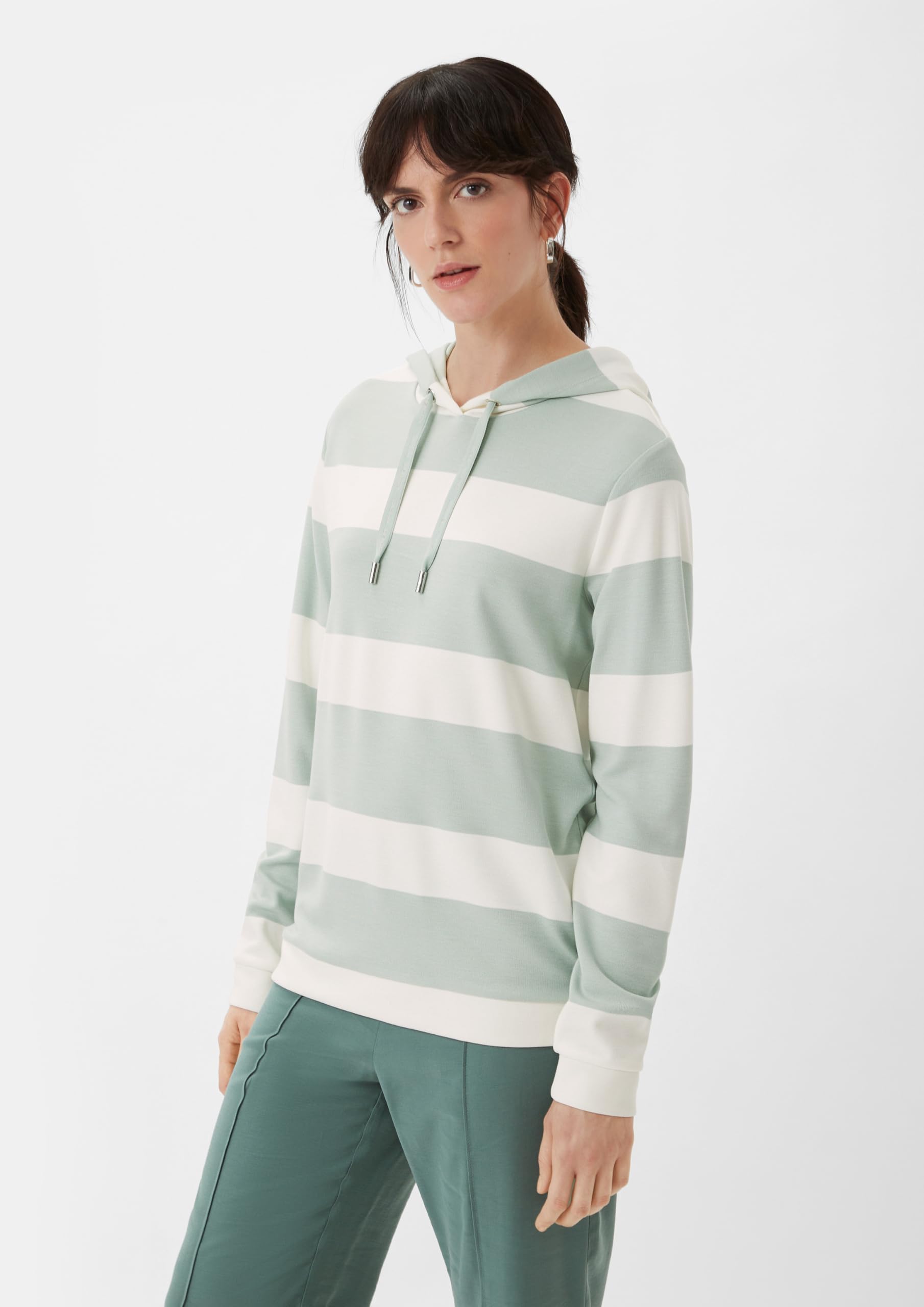 comma-hoodie-sweatshirt-mit-kapuze-salbeigr-n-jersey image 5